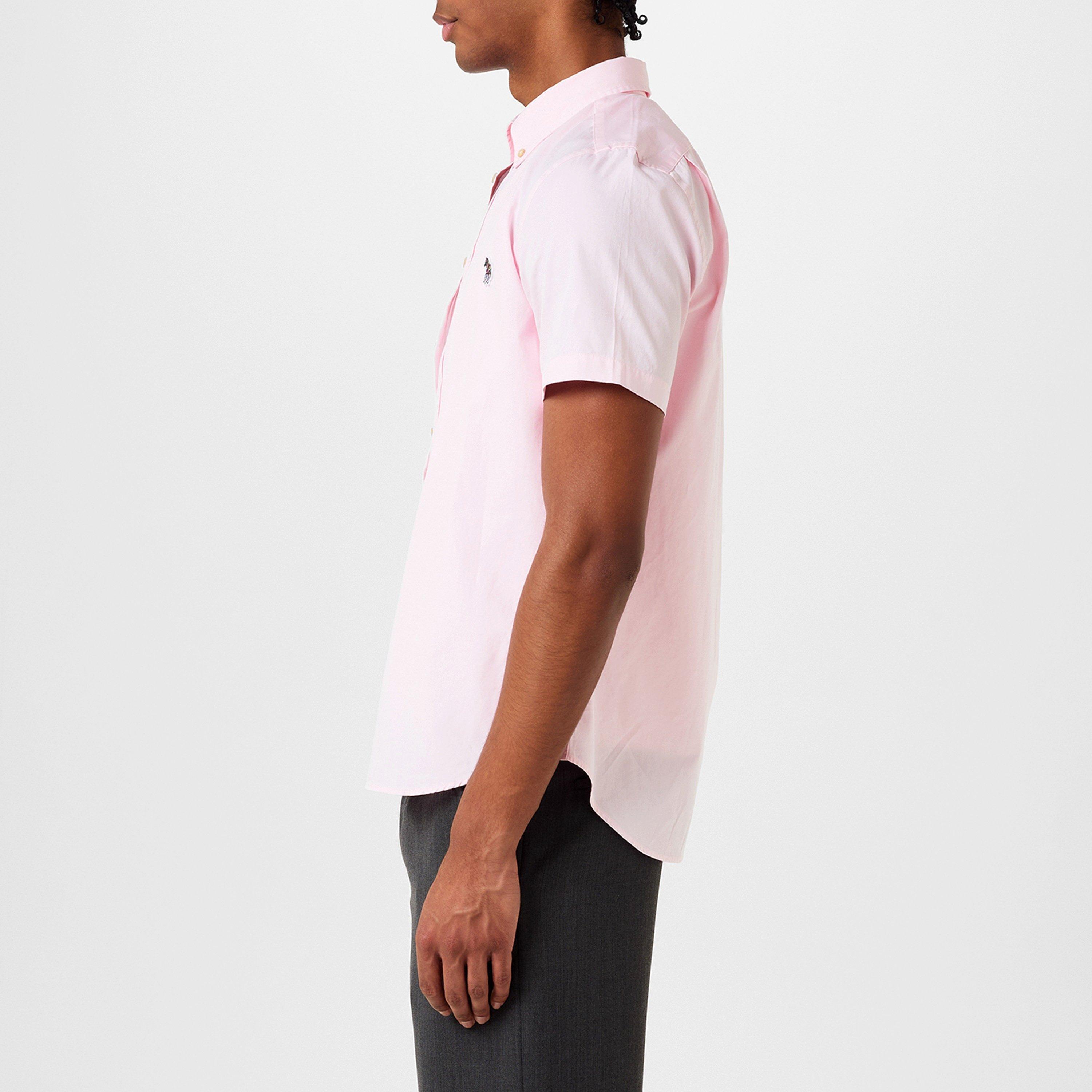 Pink 20 - PS Paul Smith - Men's Short-Sleeve Plain Shirt - 2