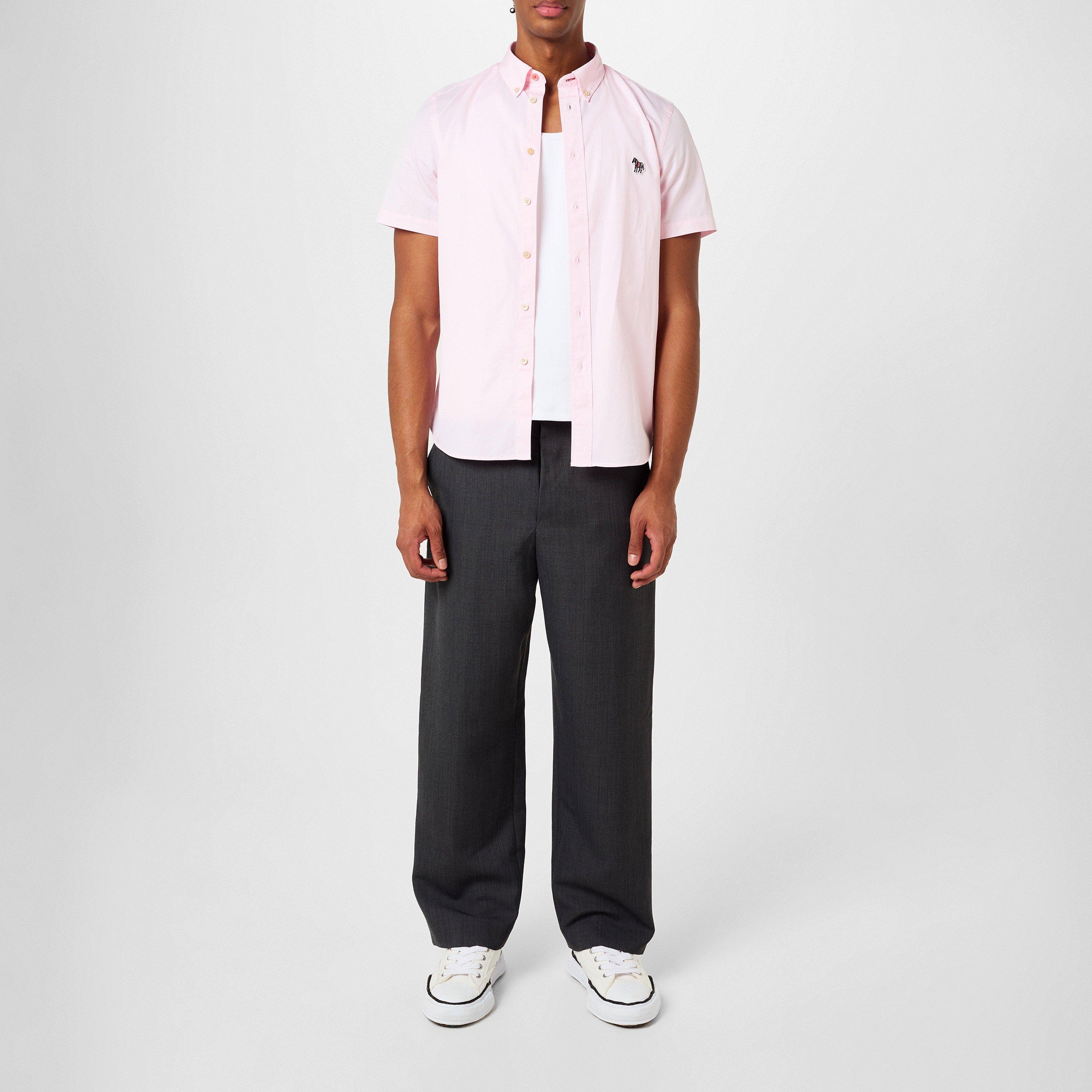 Pink 20 - PS Paul Smith - Men's Short-Sleeve Plain Shirt - 4