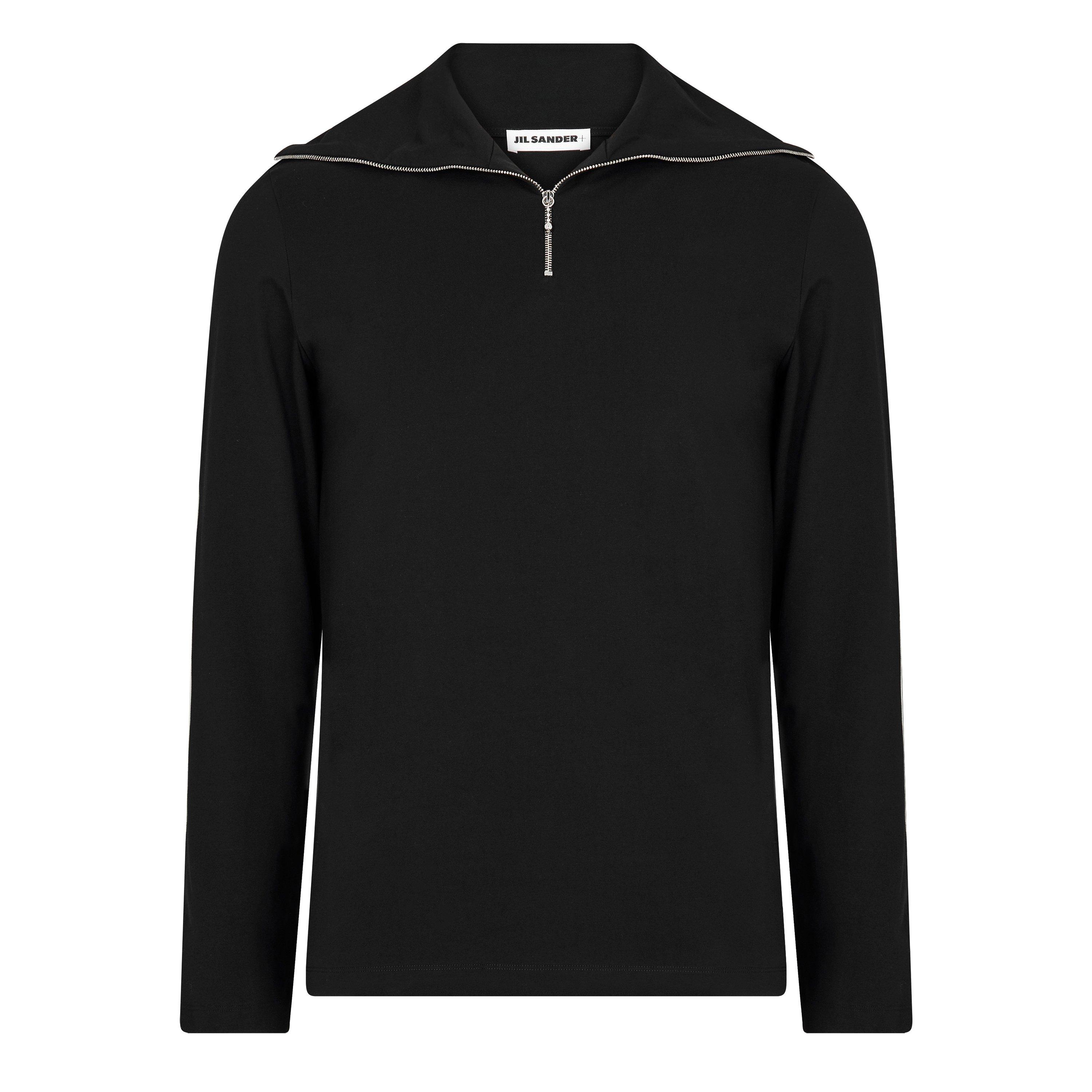 001 - Black - Jil Sander - Half Zip Long Sleeve Top - 5