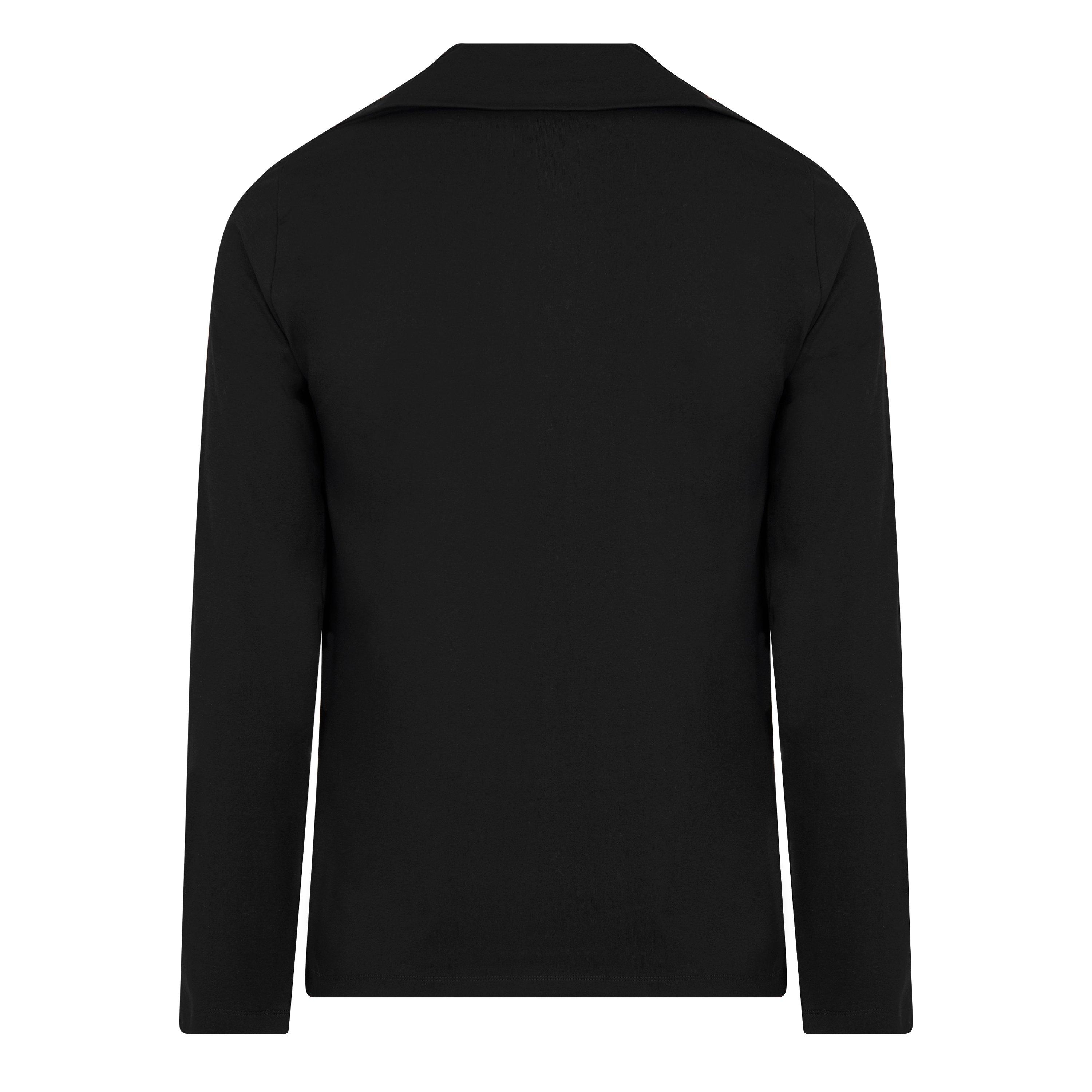 001 - Black - Jil Sander - Half Zip Long Sleeve Top - 6