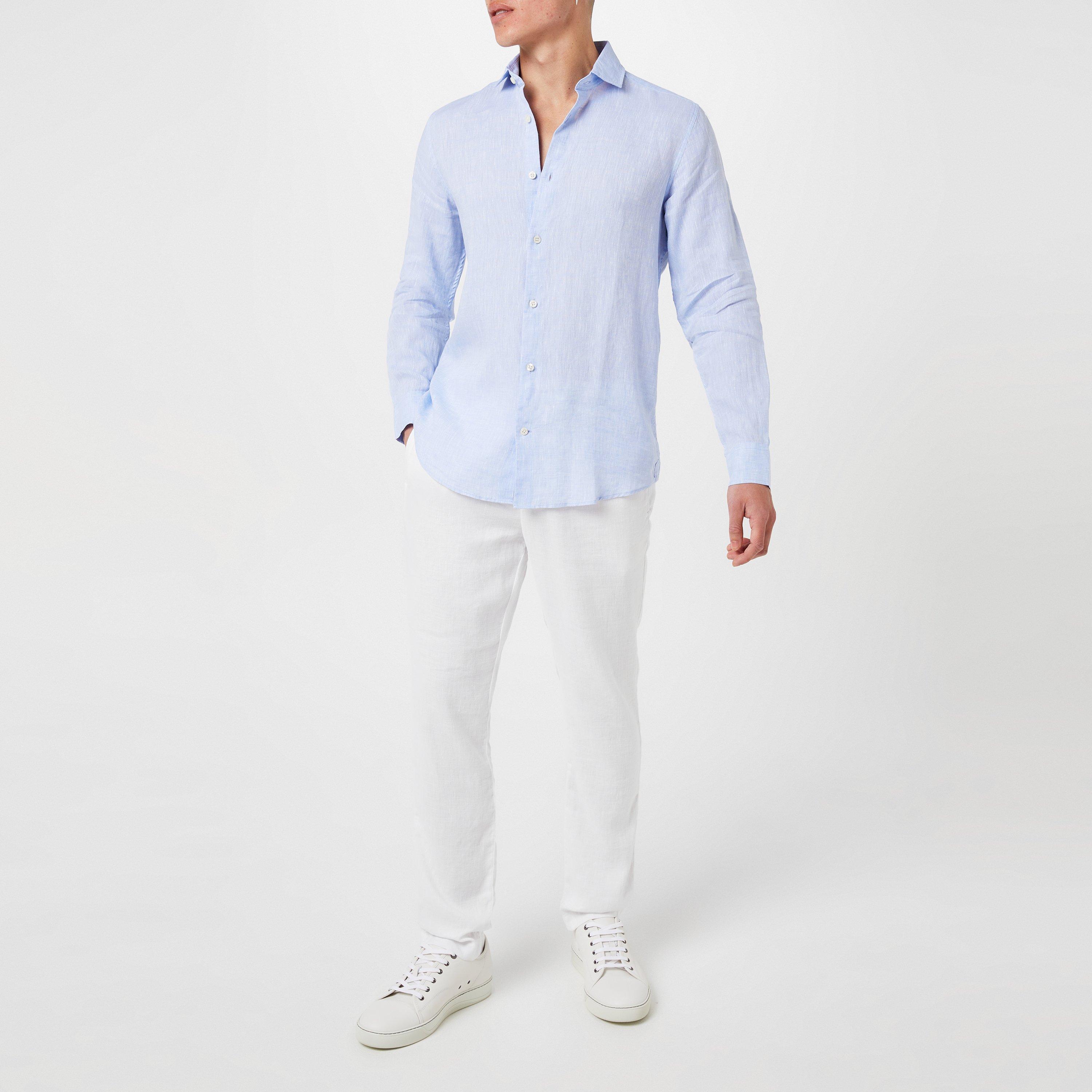 Baby Blue - Frescobol Carioca - Linen Shirt - 2