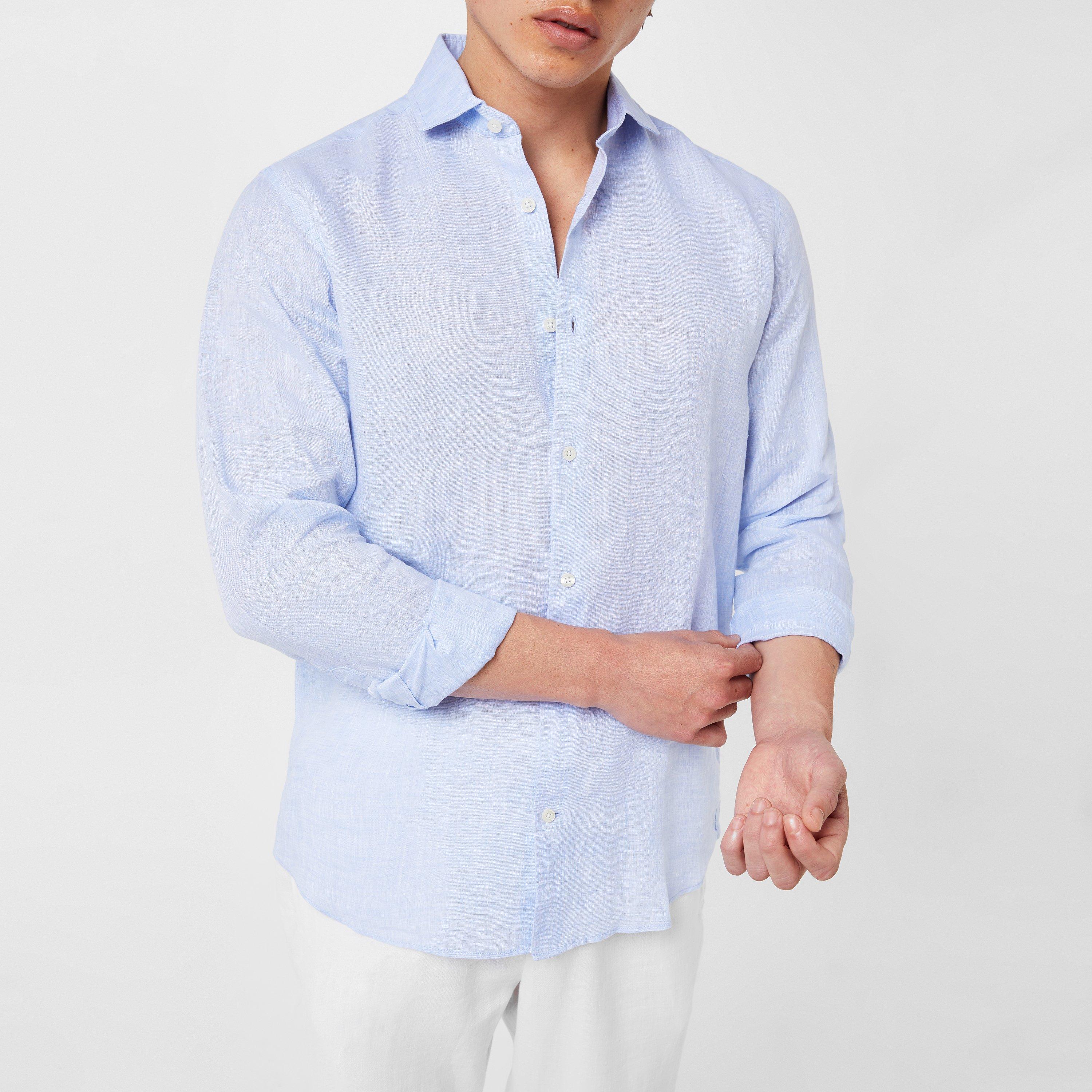 Baby Blue - Frescobol Carioca - Linen Shirt - 4