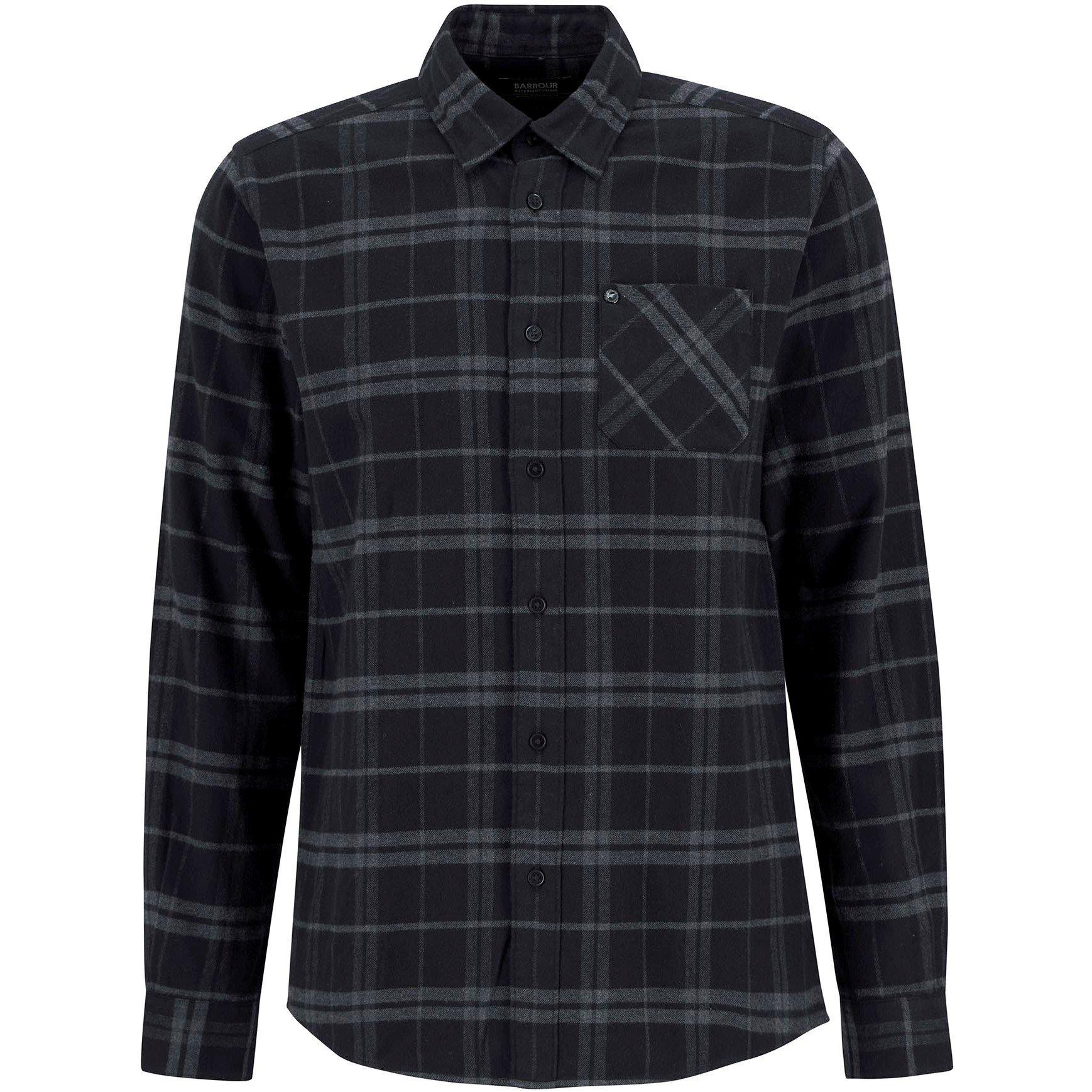 Barbour International Mens Haynes Shirt - Black BK11 - Size 2XL