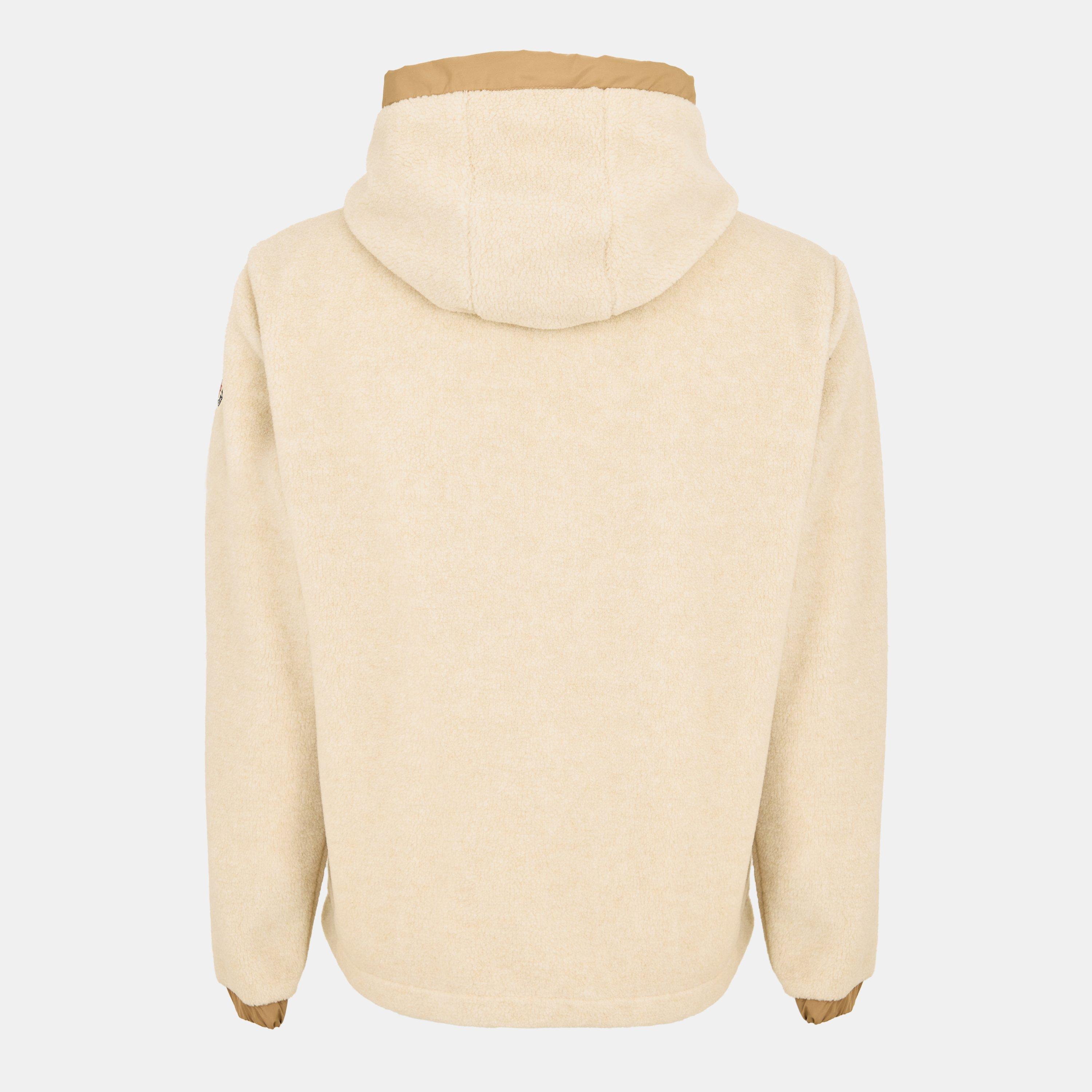 Beige 200 - Moncler - Men's Ted Hood Full Zip Fleece - 2