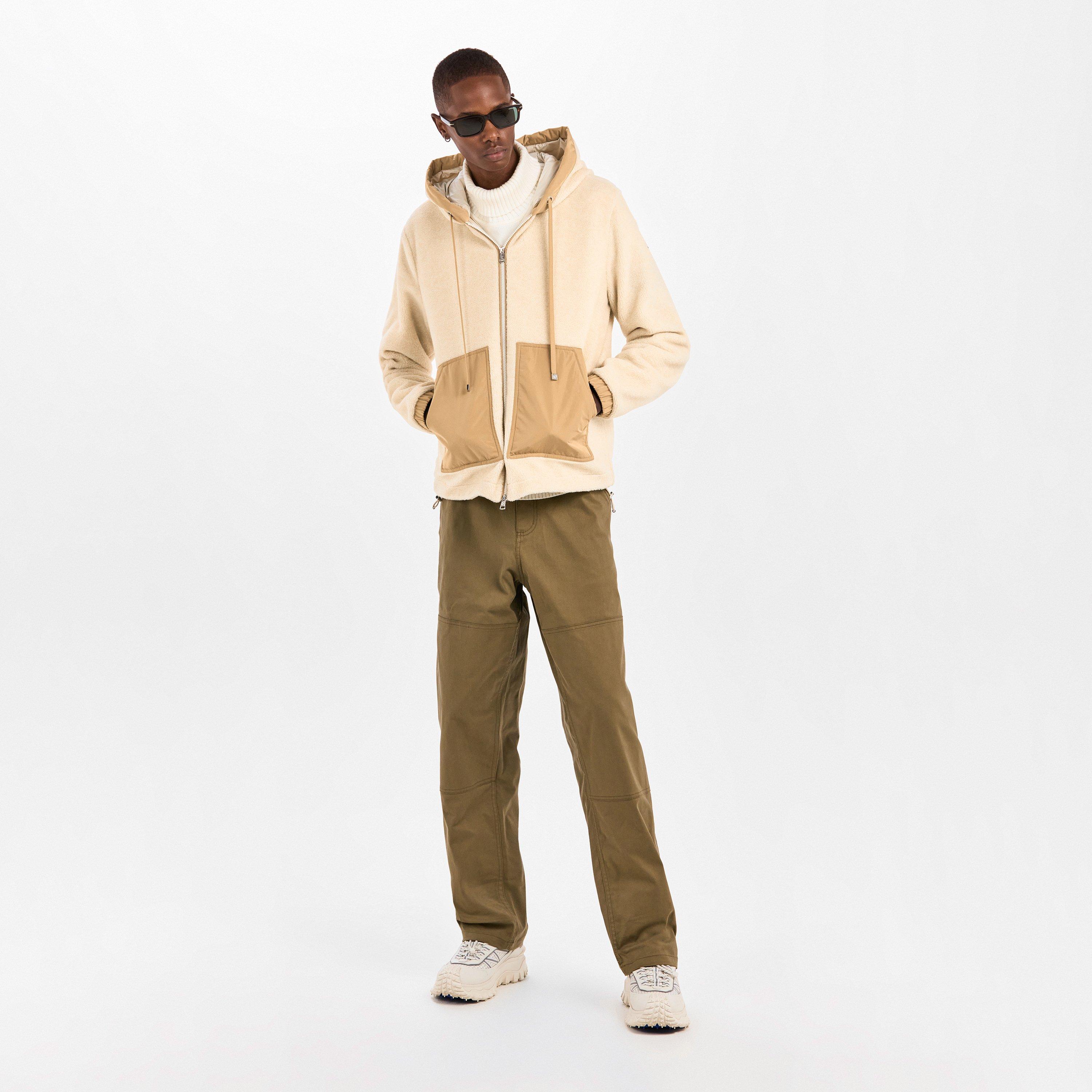 Beige 200 - Moncler - Men's Ted Hood Full Zip Fleece - 6