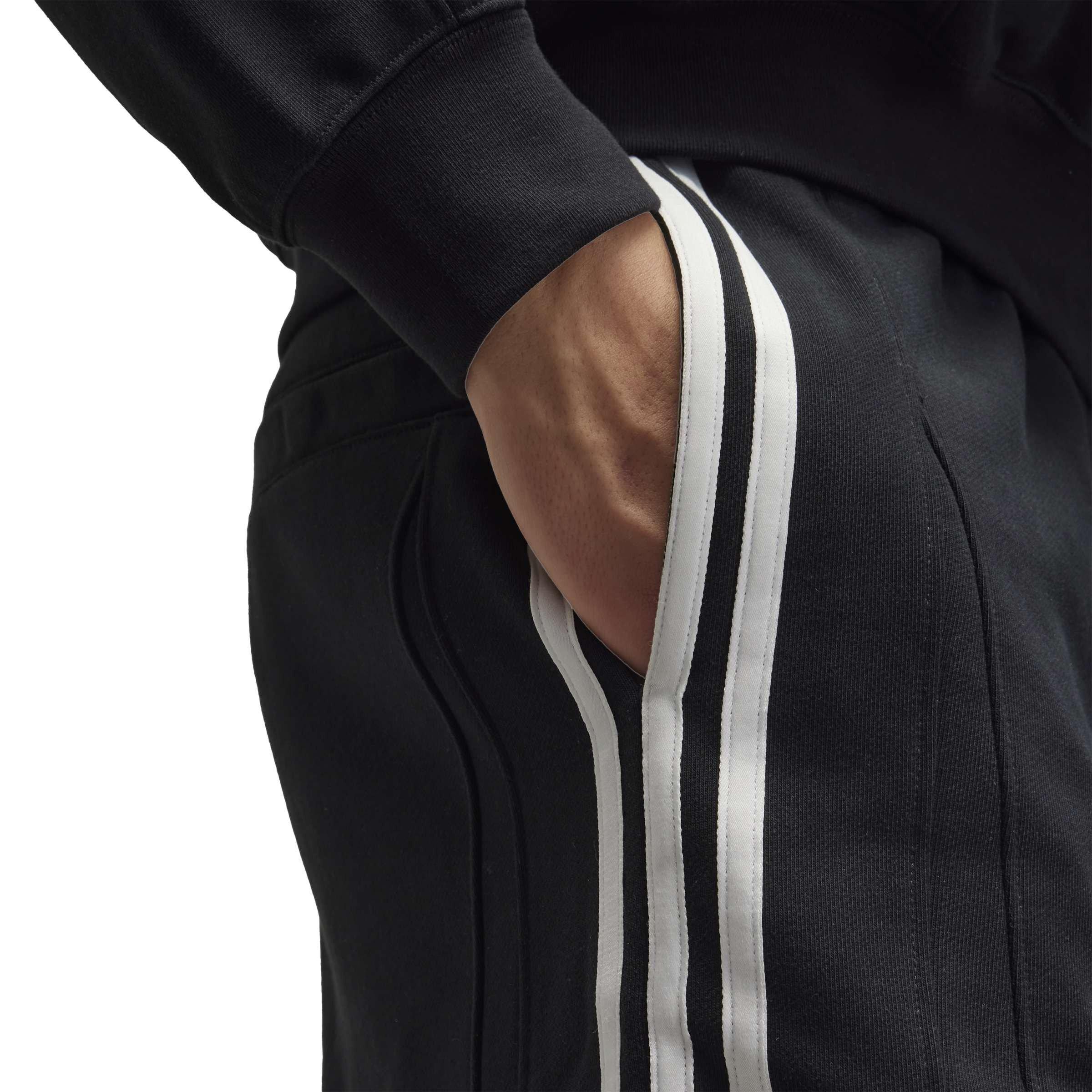 Black - Y3 - Men's French Terry Cutline Shorts - 8