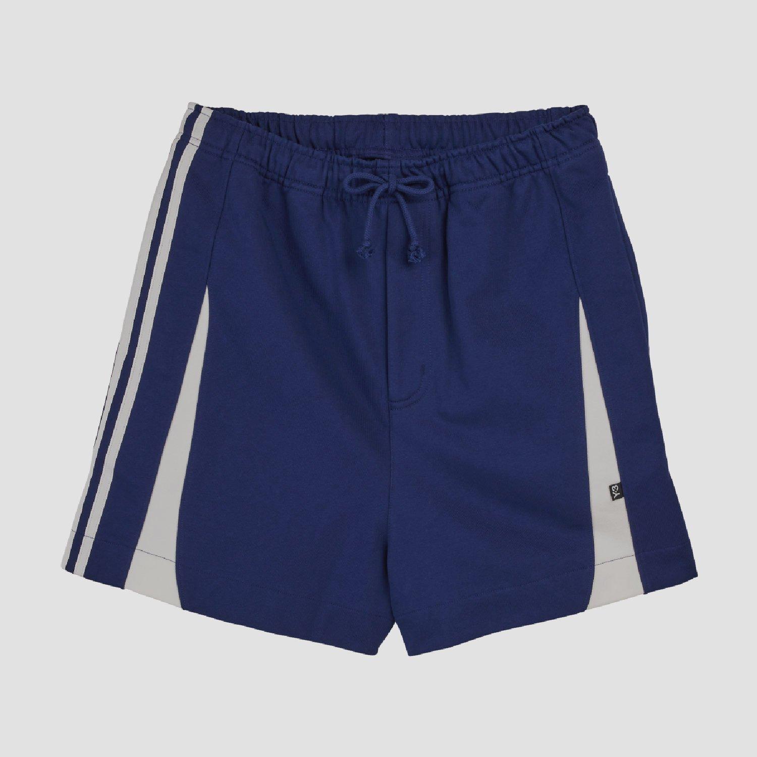 Y3 Men's French Terry Cutline Shorts - Blue - Medium