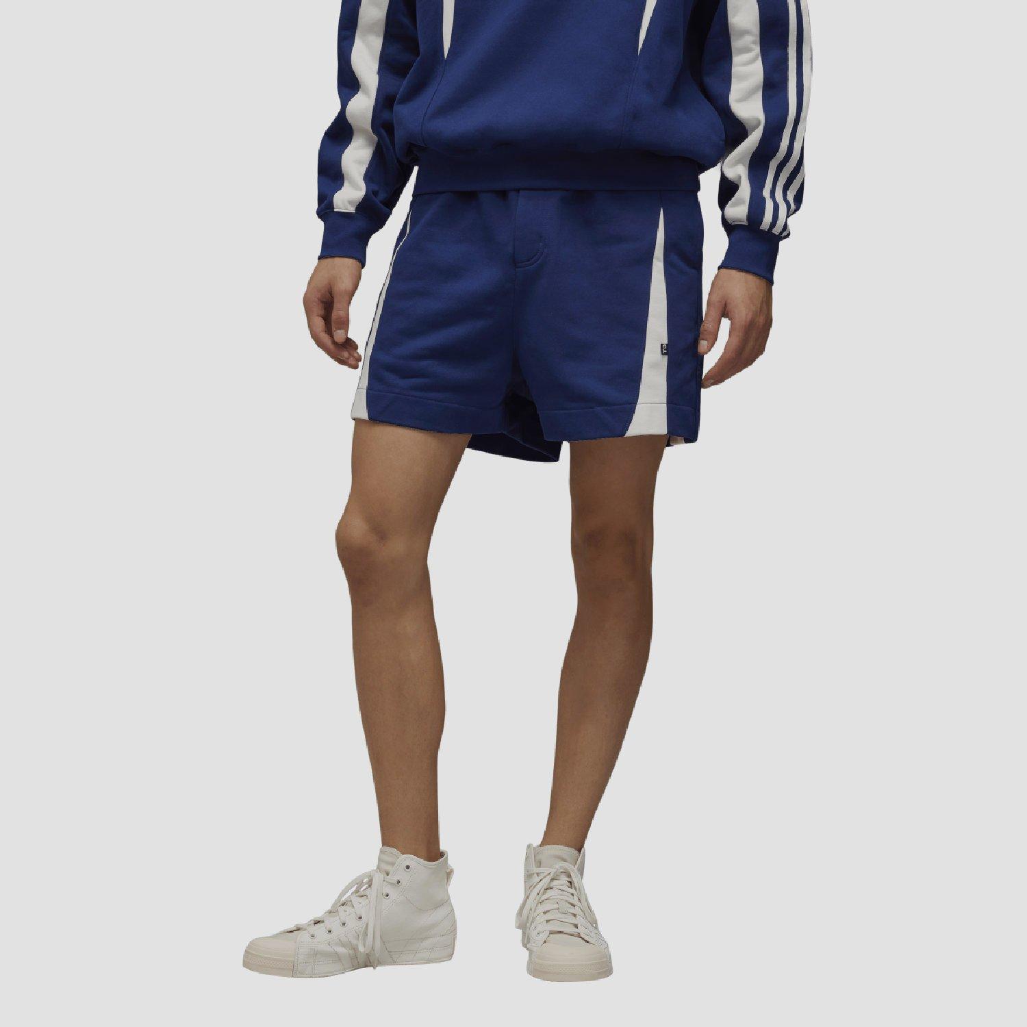 Blue - Y3 - Men's French Terry Cutline Shorts - 2