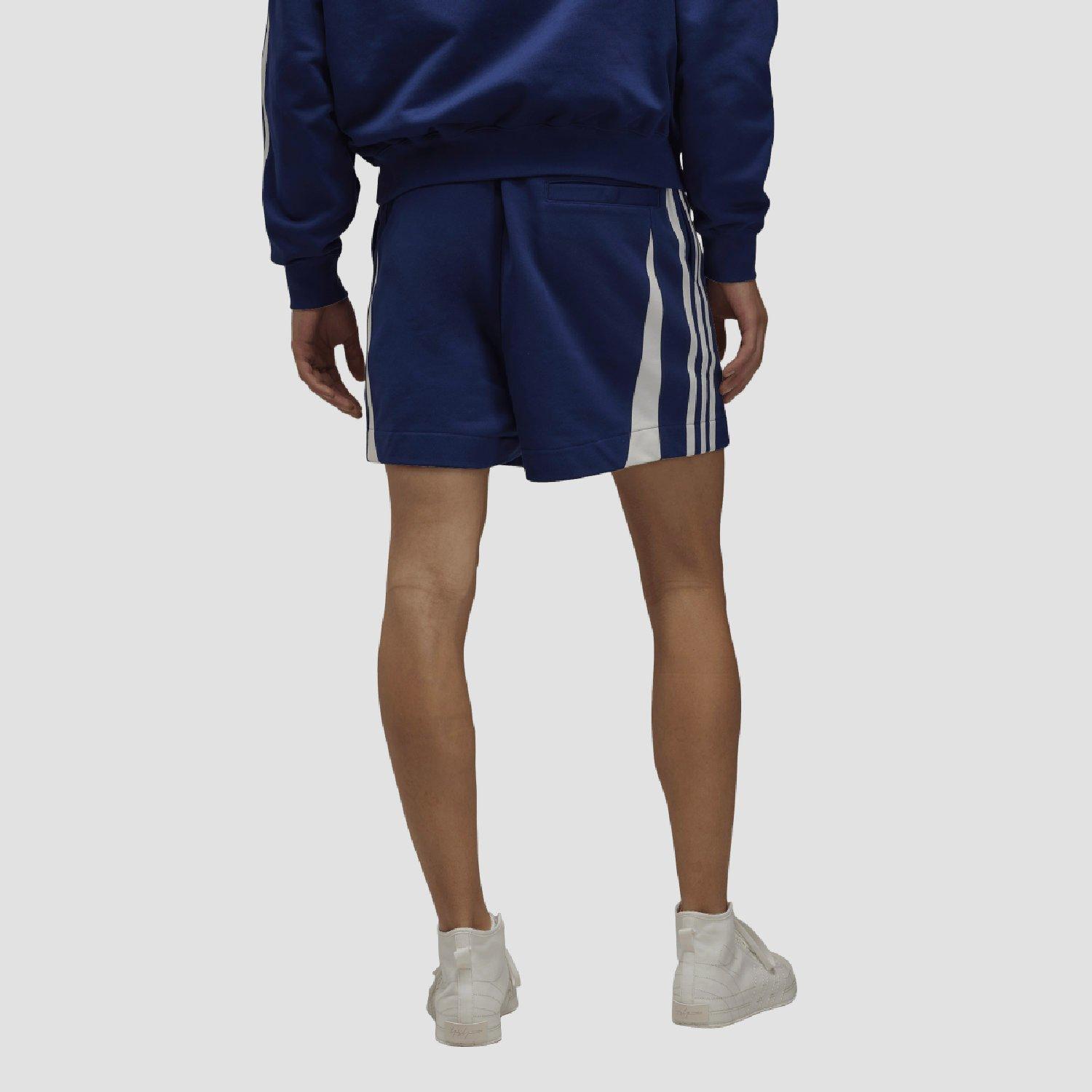 Blue - Y3 - Men's French Terry Cutline Shorts - 3