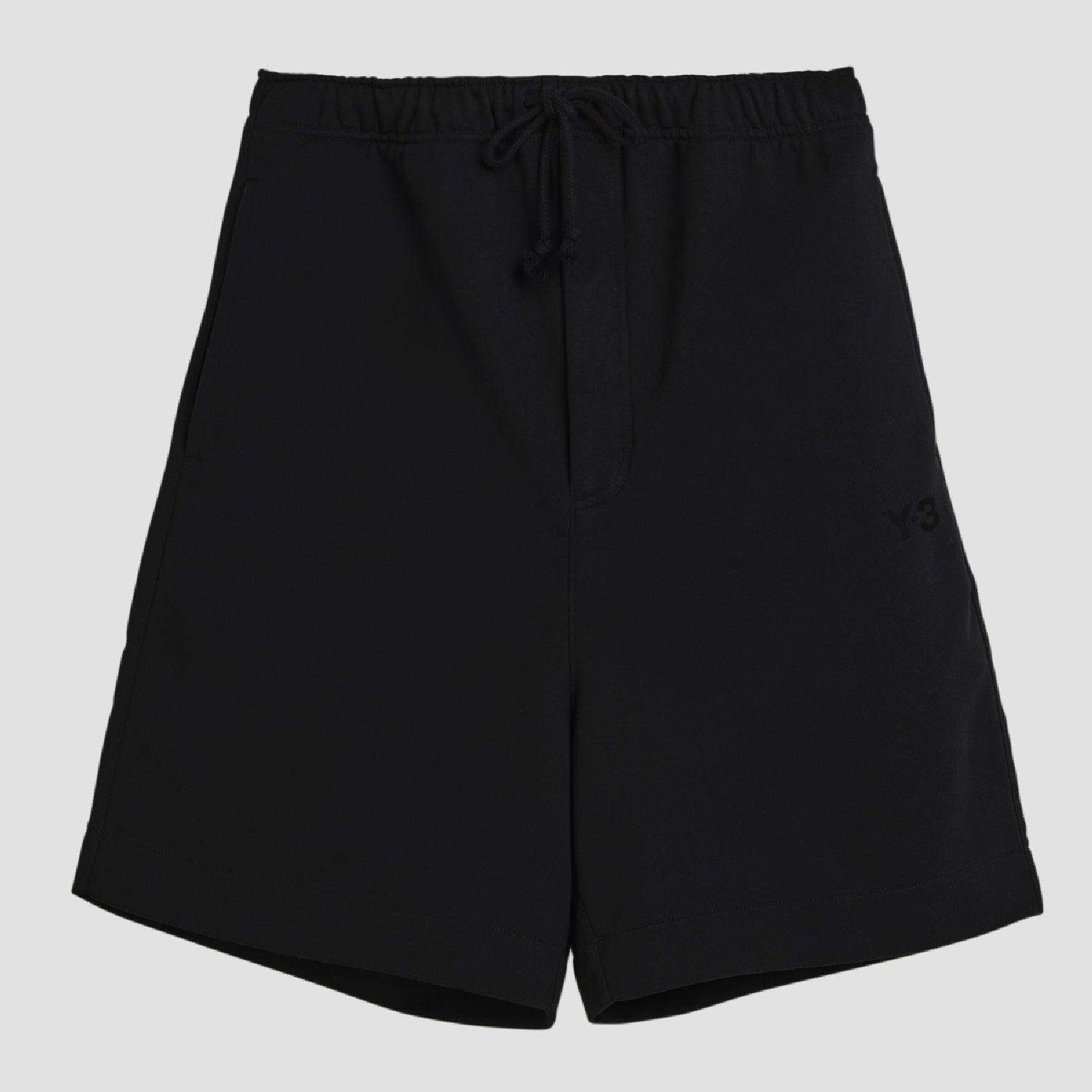 Black - Y3 - Men's French Terry Tailored Shorts - 1