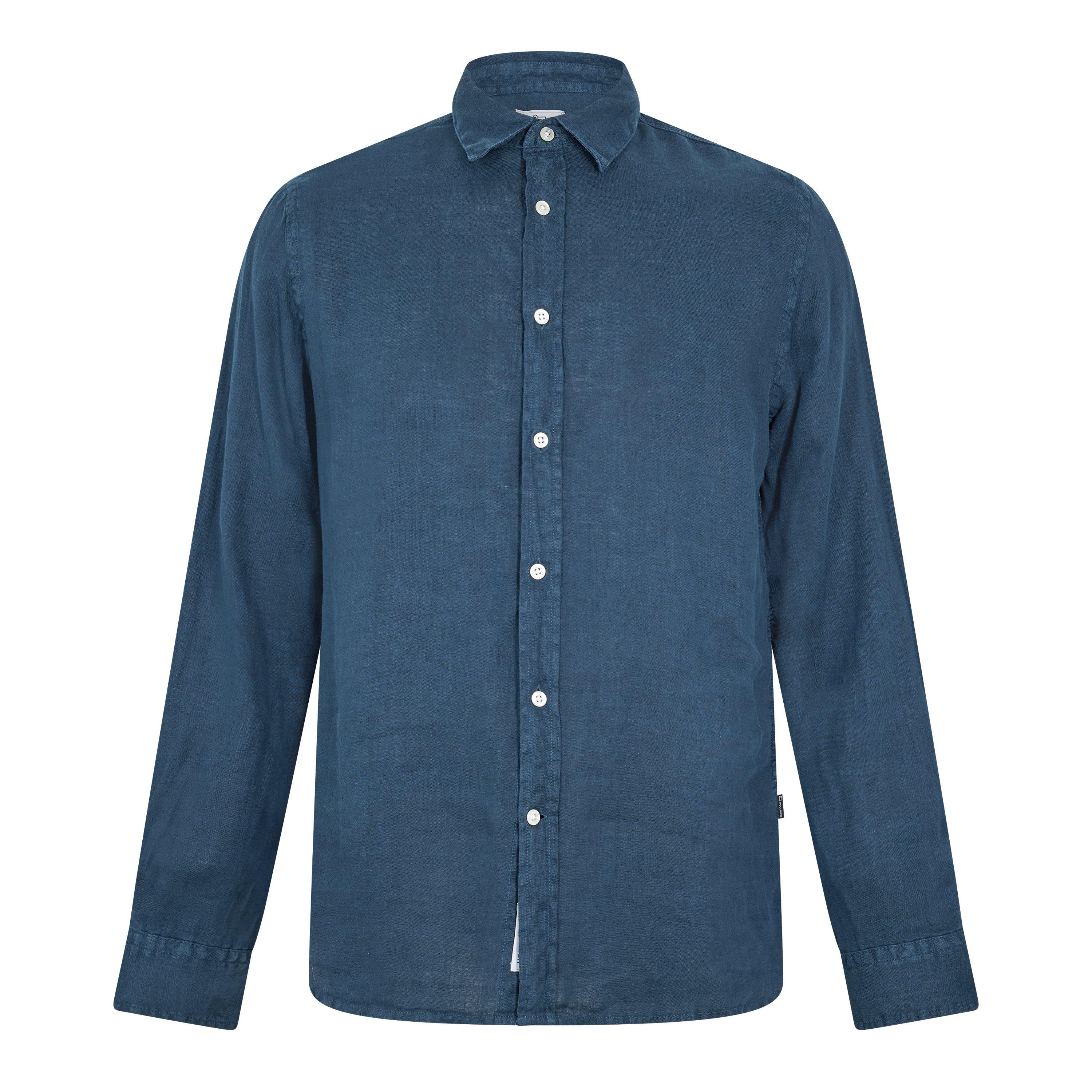 Woolrich Wool Linen Shirt - Aviation - Large