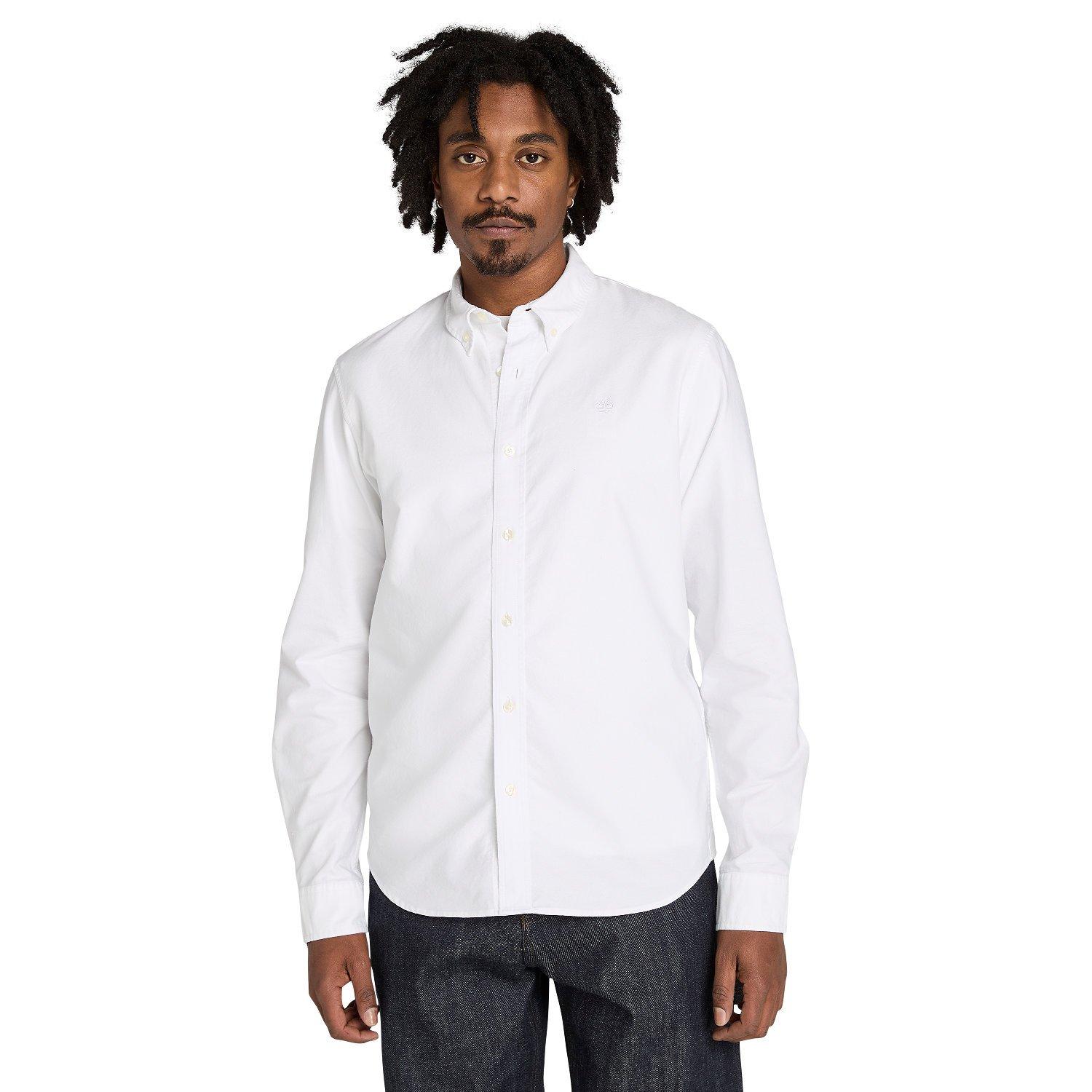 WHITE YD - Timberland - Timberland Long Sleeve Oxford Shirt - 2