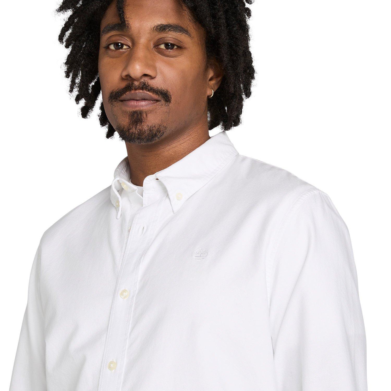WHITE YD - Timberland - Timberland Long Sleeve Oxford Shirt - 4