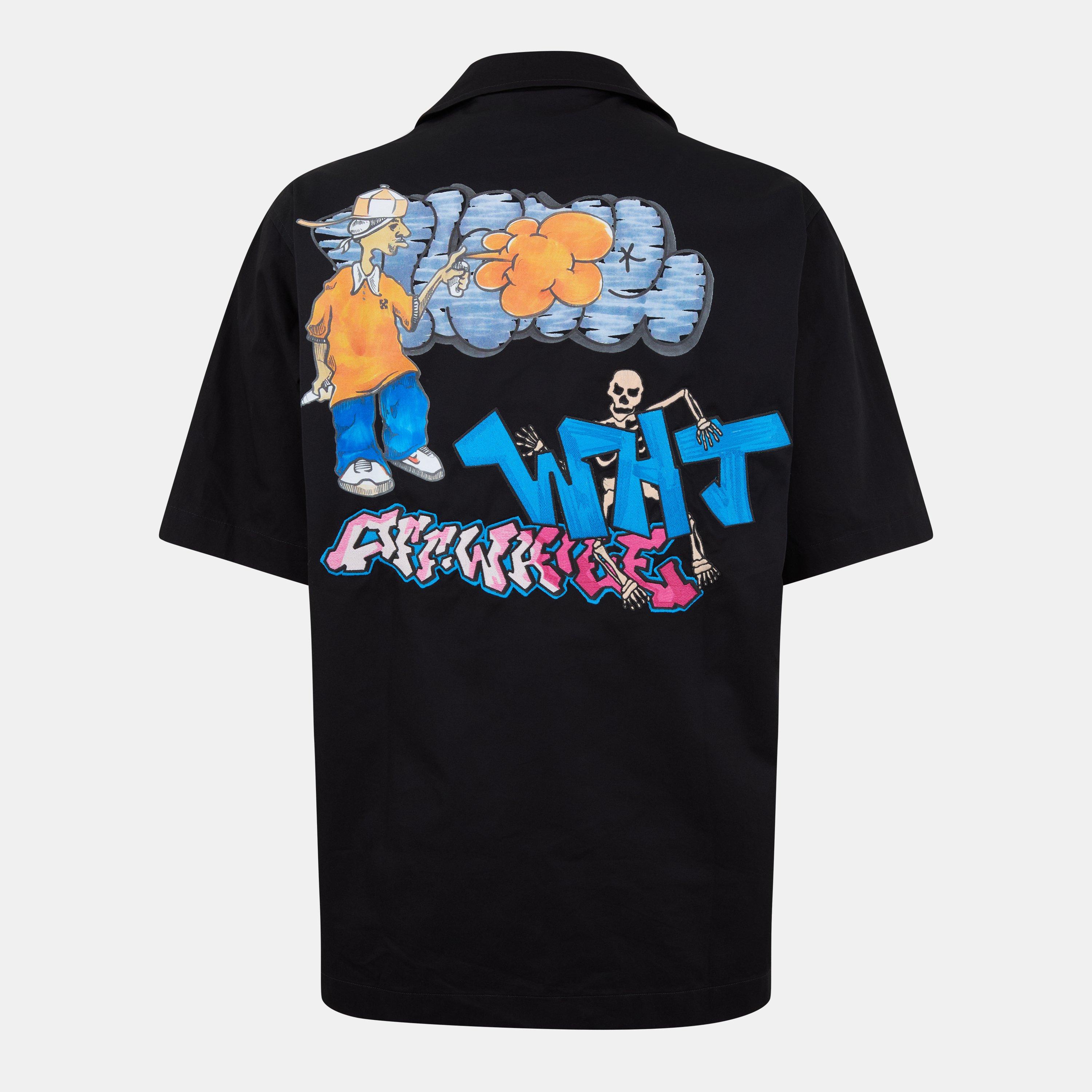 Preto - Off White - Men's Holiday Shirt, Holiday-themed - 2