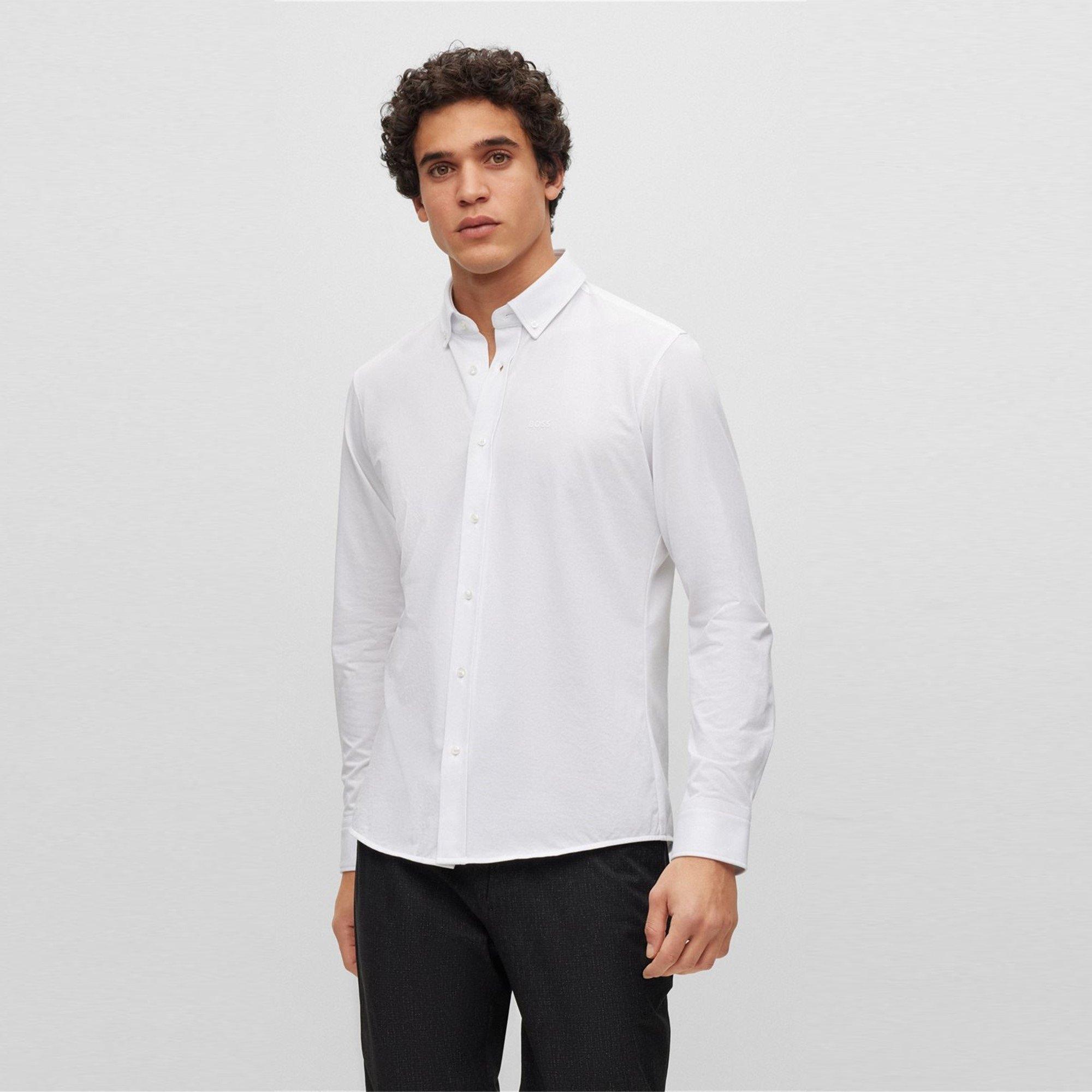 White - Boss - P-Joe-Bd-C1-222 10239284 01 Oxford Shirt Mens - 2