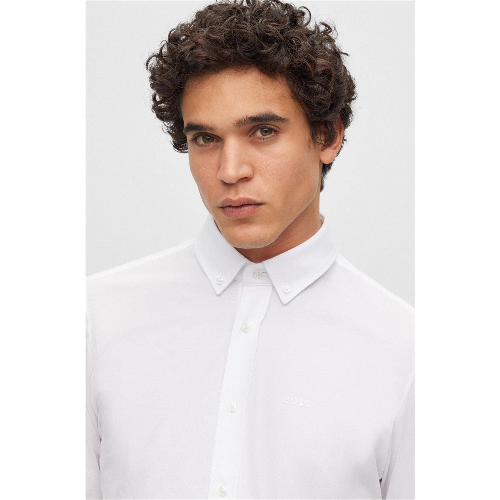 White - Boss - P-Joe-Bd-C1-222 10239284 01 Oxford Shirt Mens - 5