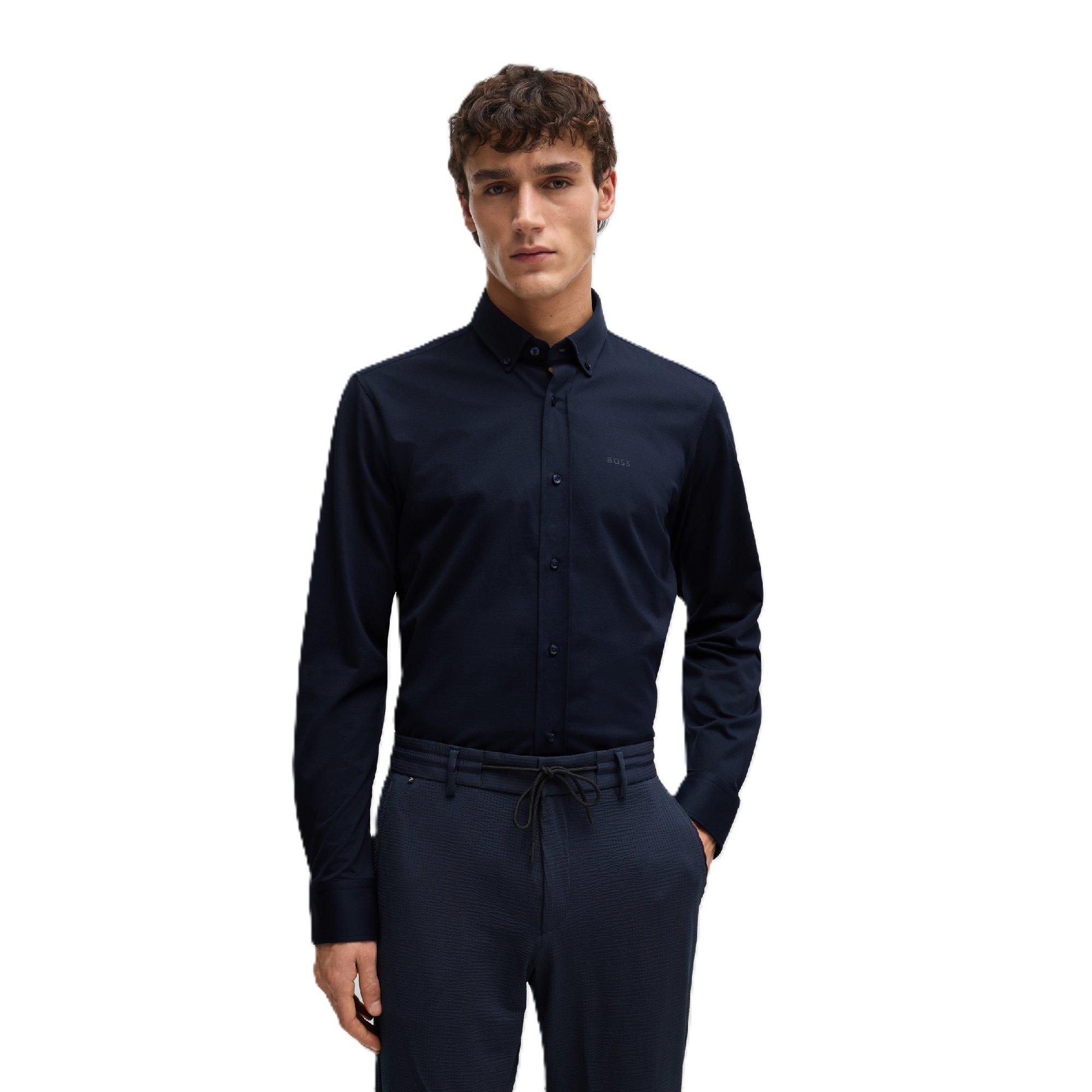 Boss Men's Navy P-Joe-Bd-C1-222 10239284 01 Oxford Shirt