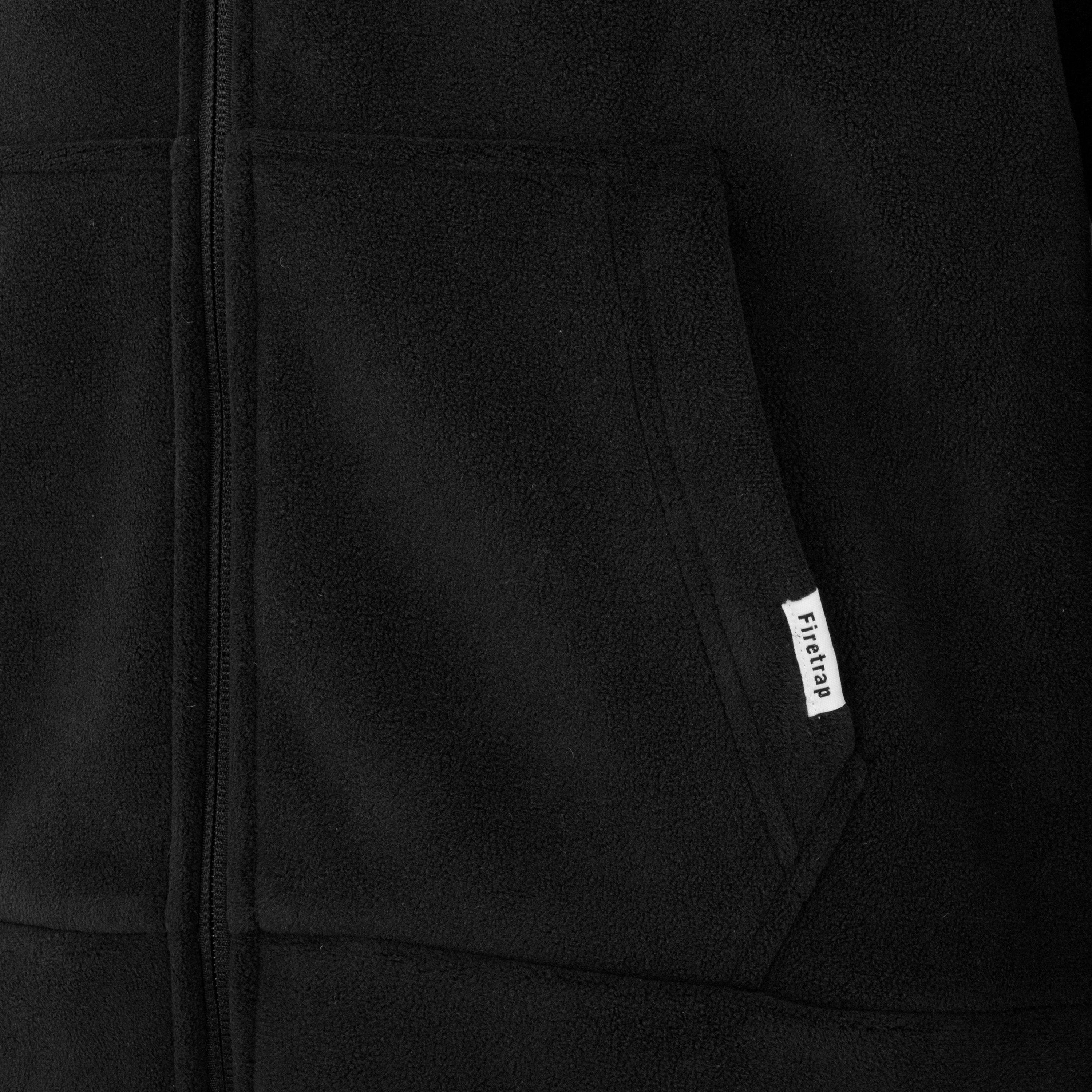 Black - Firetrap - Micro Fleece jacket Mens - 4