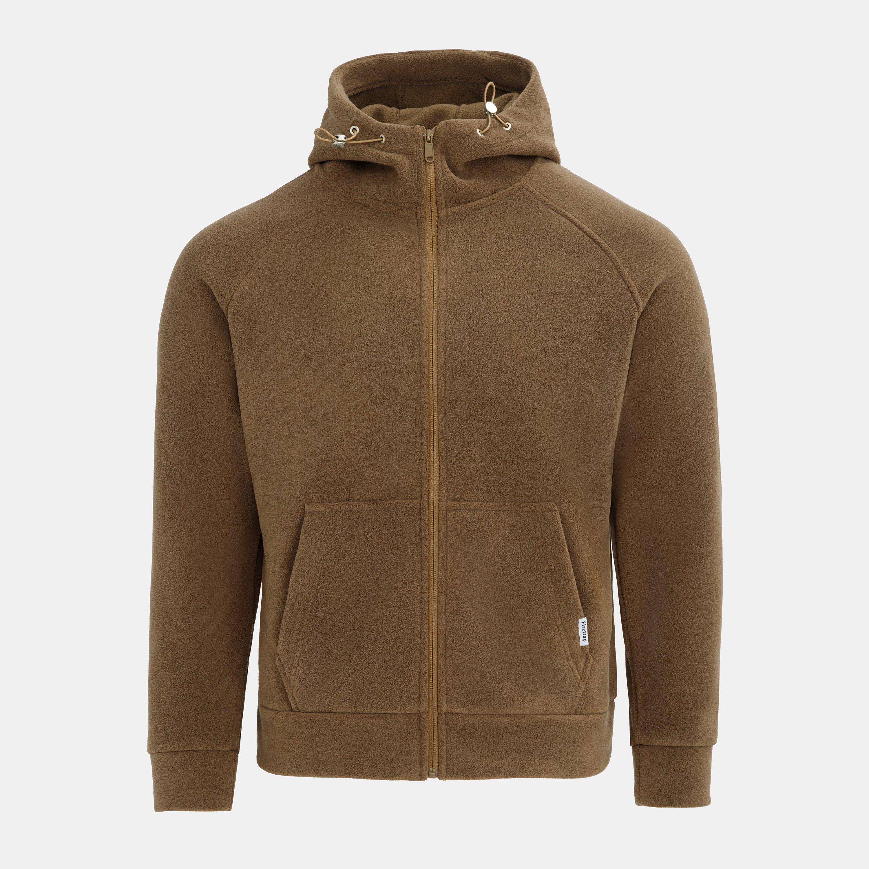 Firetrap Men's Micro Fleece Jacket - Dark Khaki - XS