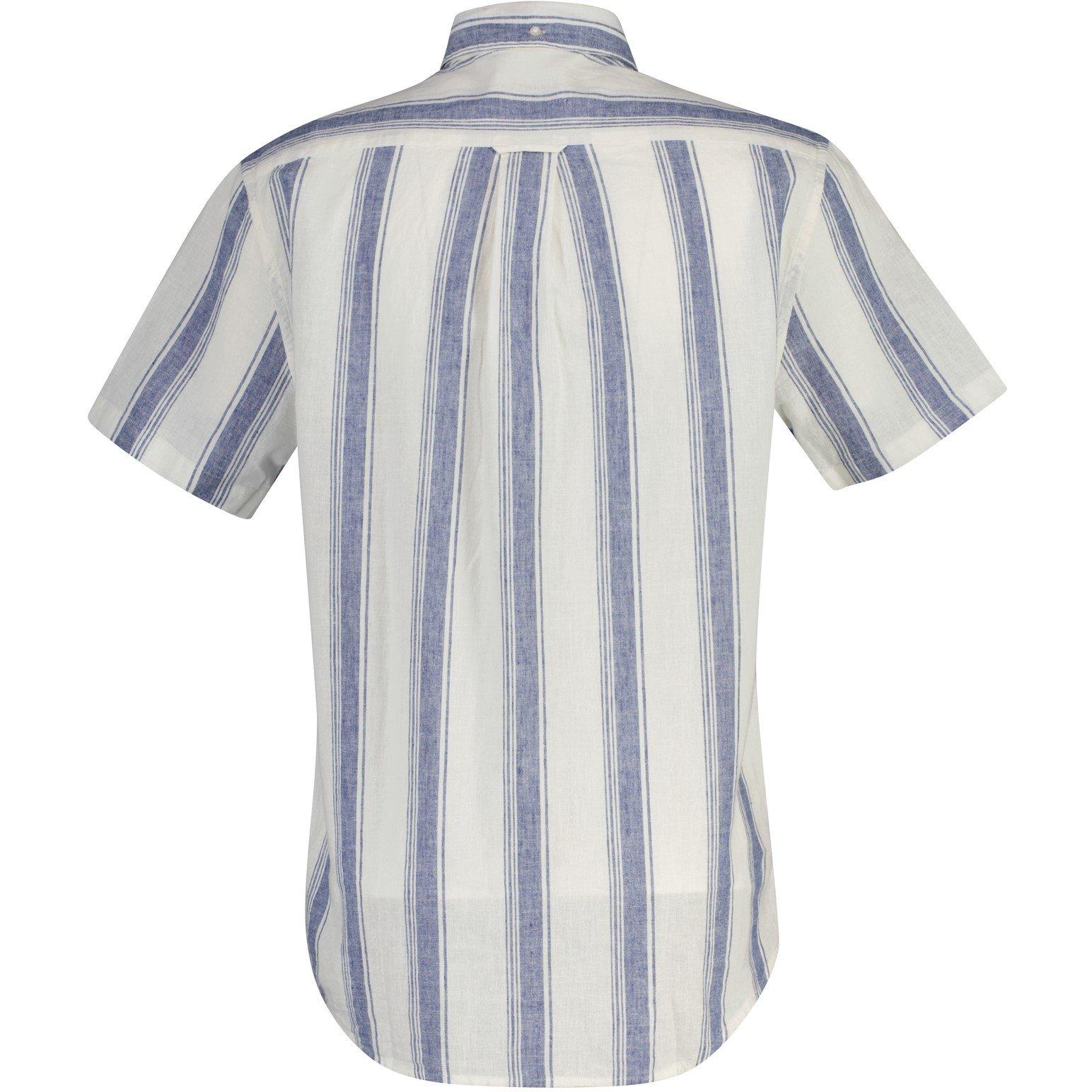 Vintge Blue 442 - Gant - Men's Patterned Short Sleeve Shirt - 2