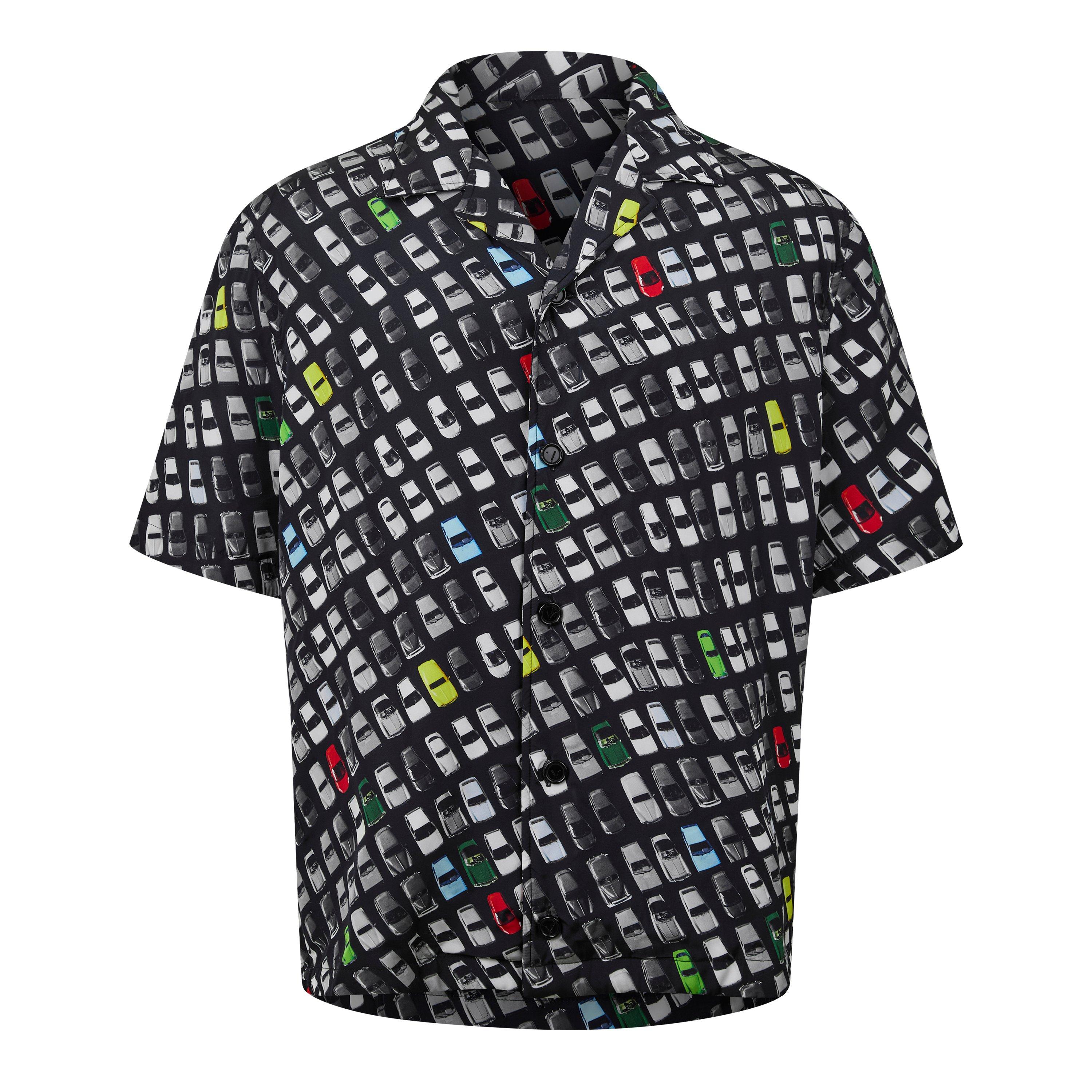 Bottega Veneta Men's Patterned Short-Sleeve Shirt