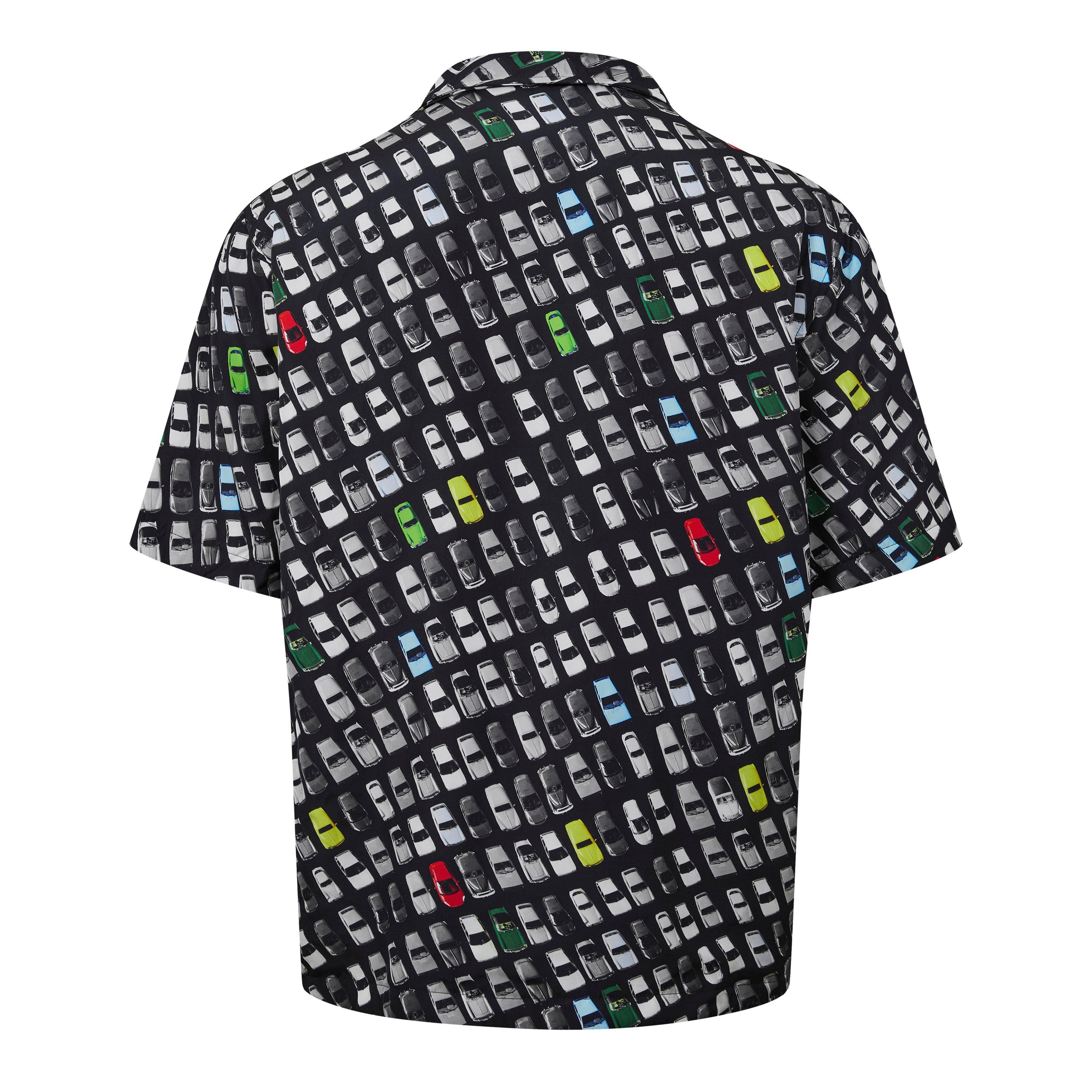 Multicolor - Bottega Veneta - Men's Patterned Short-Sleeve Shirt - 2