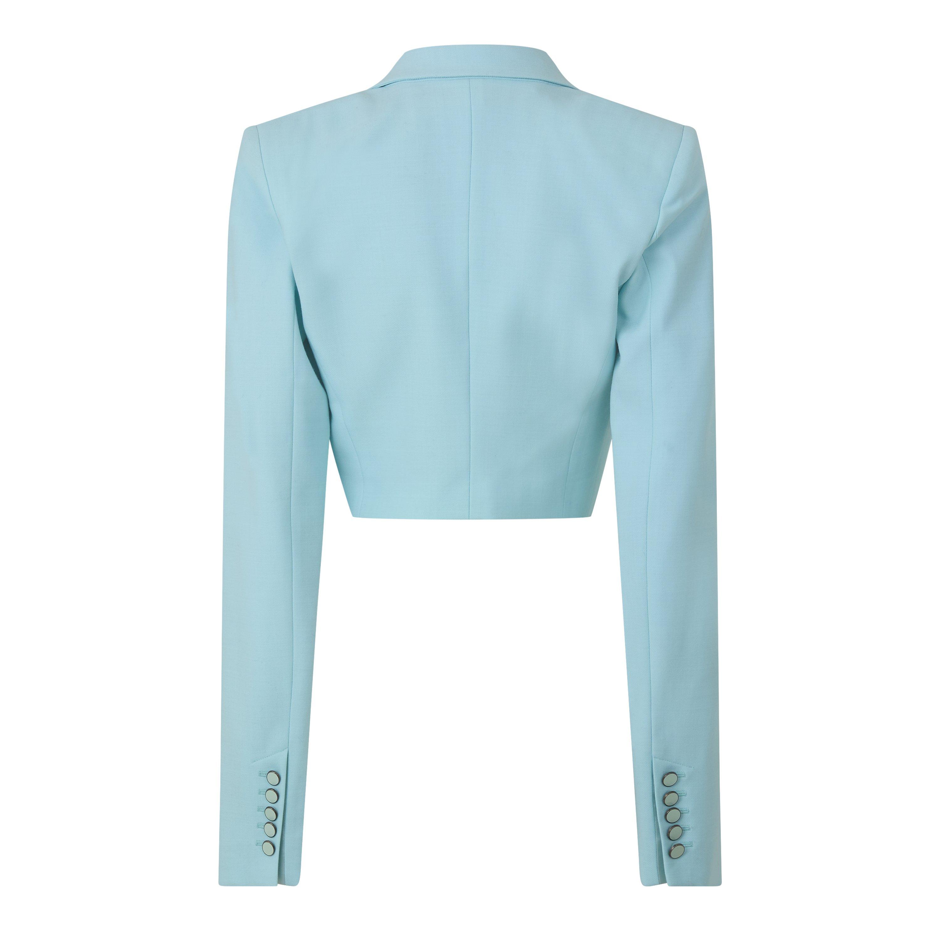 Lyseblå - Off White - Women's Suit Jacket - 2