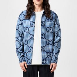 Gucci Jumbo Gg Checked Shirt