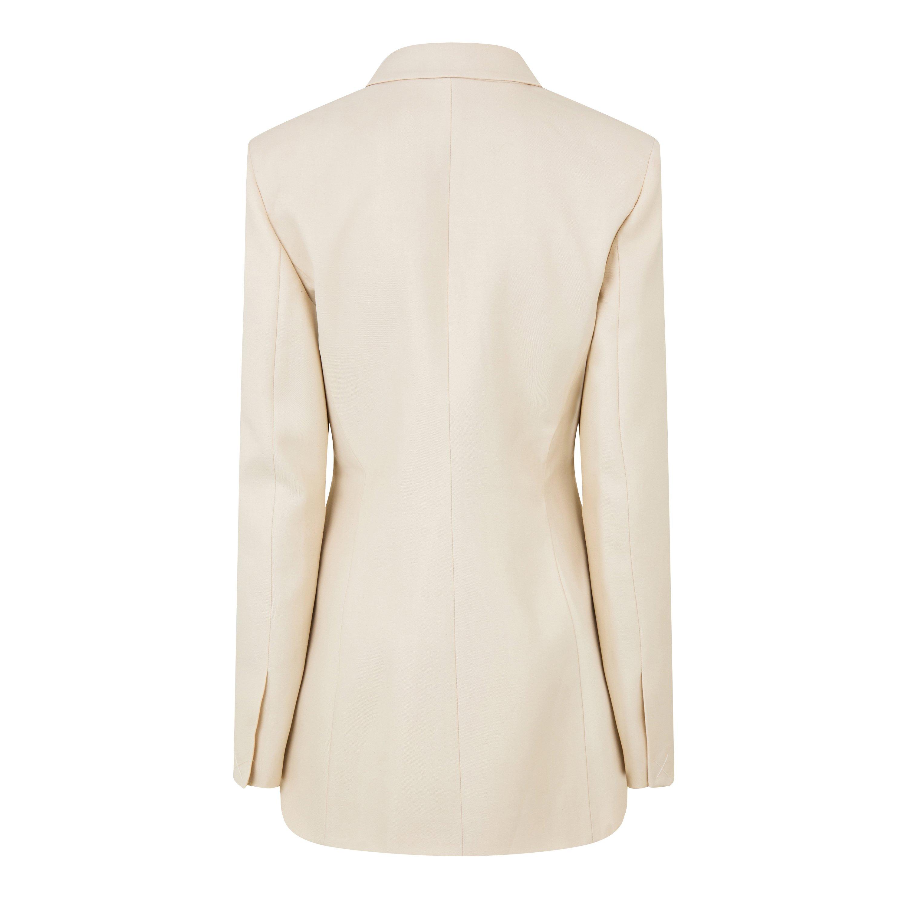 Sand - Off White - Women's Suit Jacket - 2