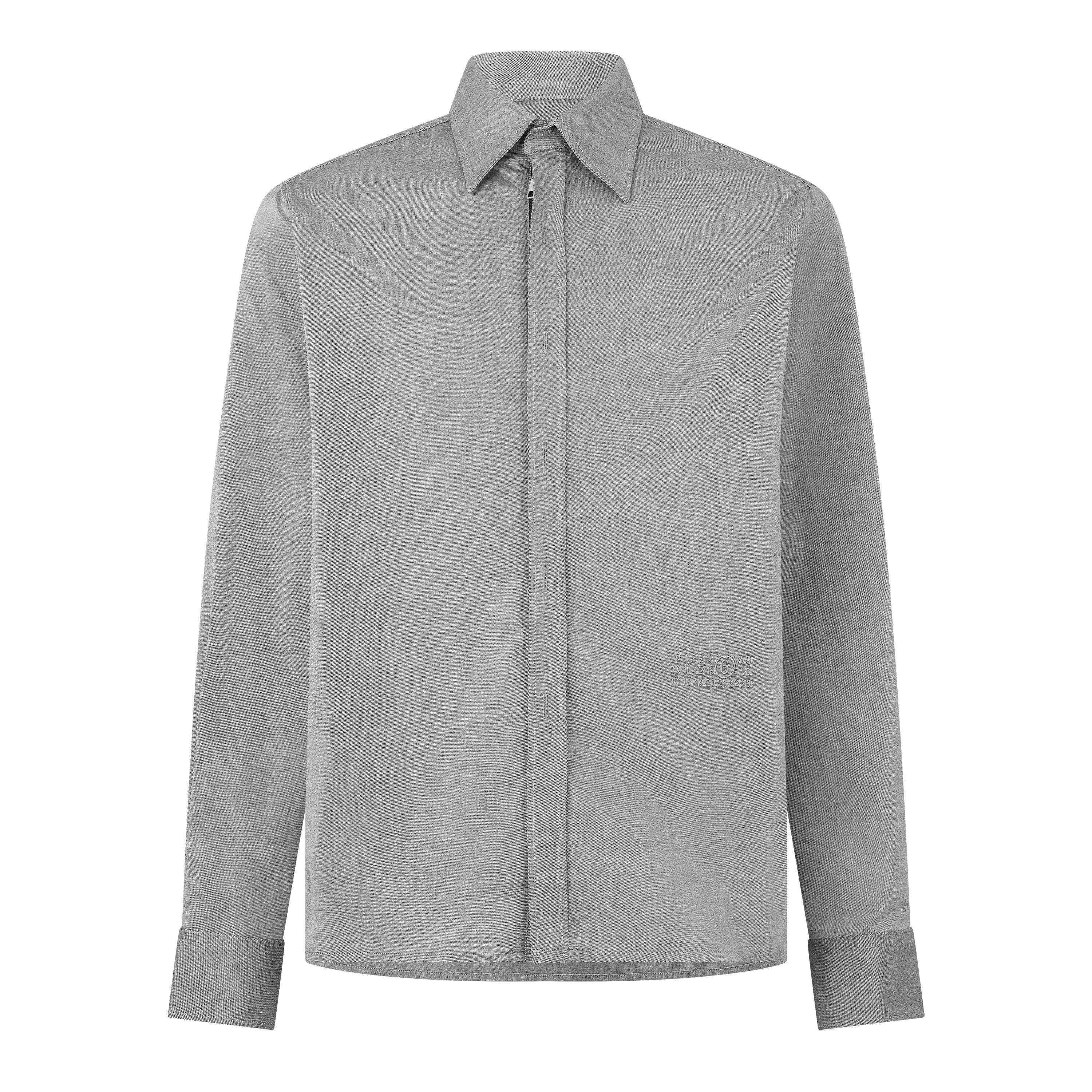 Mm6 Maison Margiela Men's Zip Concealed Shirt Jacket - Black - L (50)