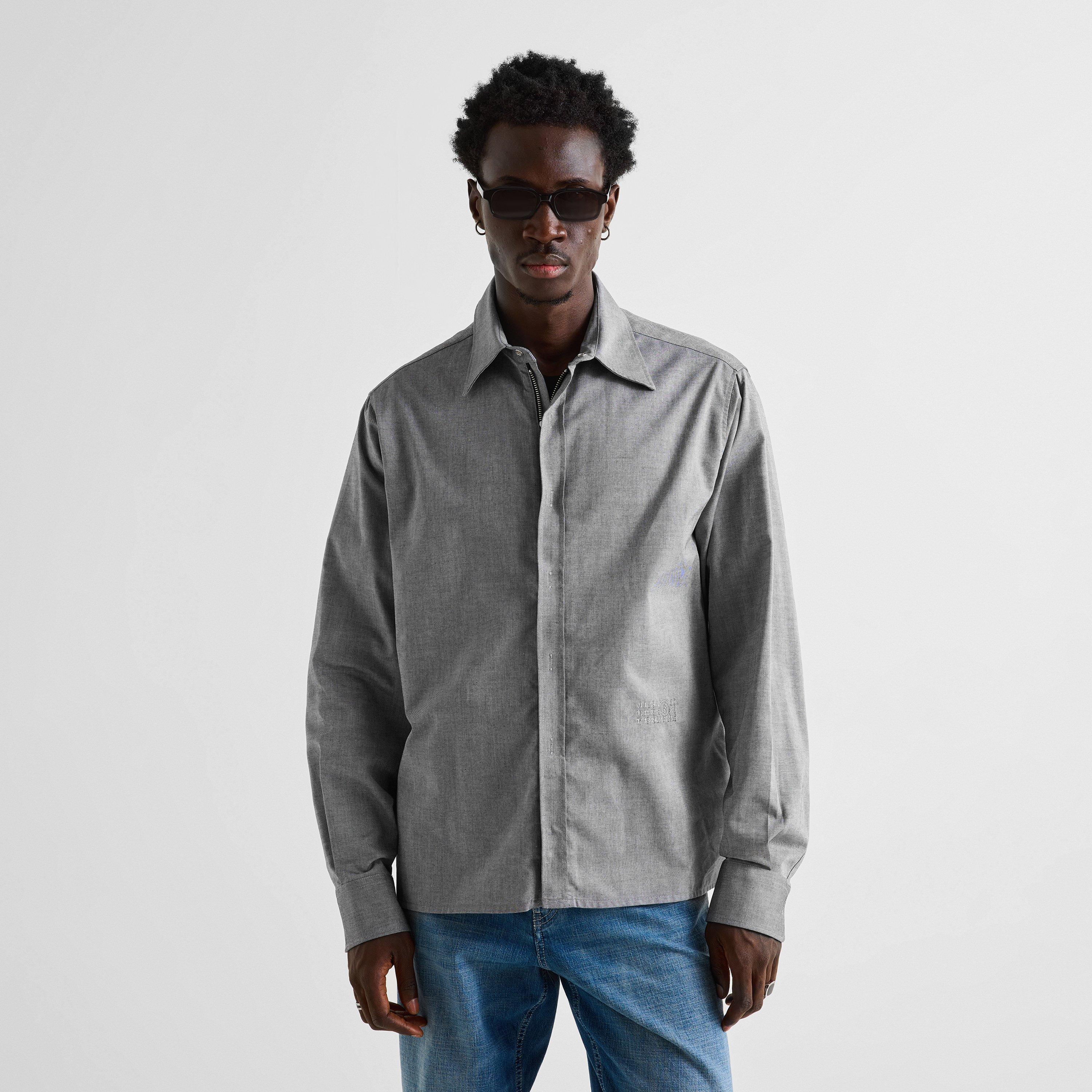 Black - MM6 Maison Margiela - Zip Concealed Shirt Jacket - 3