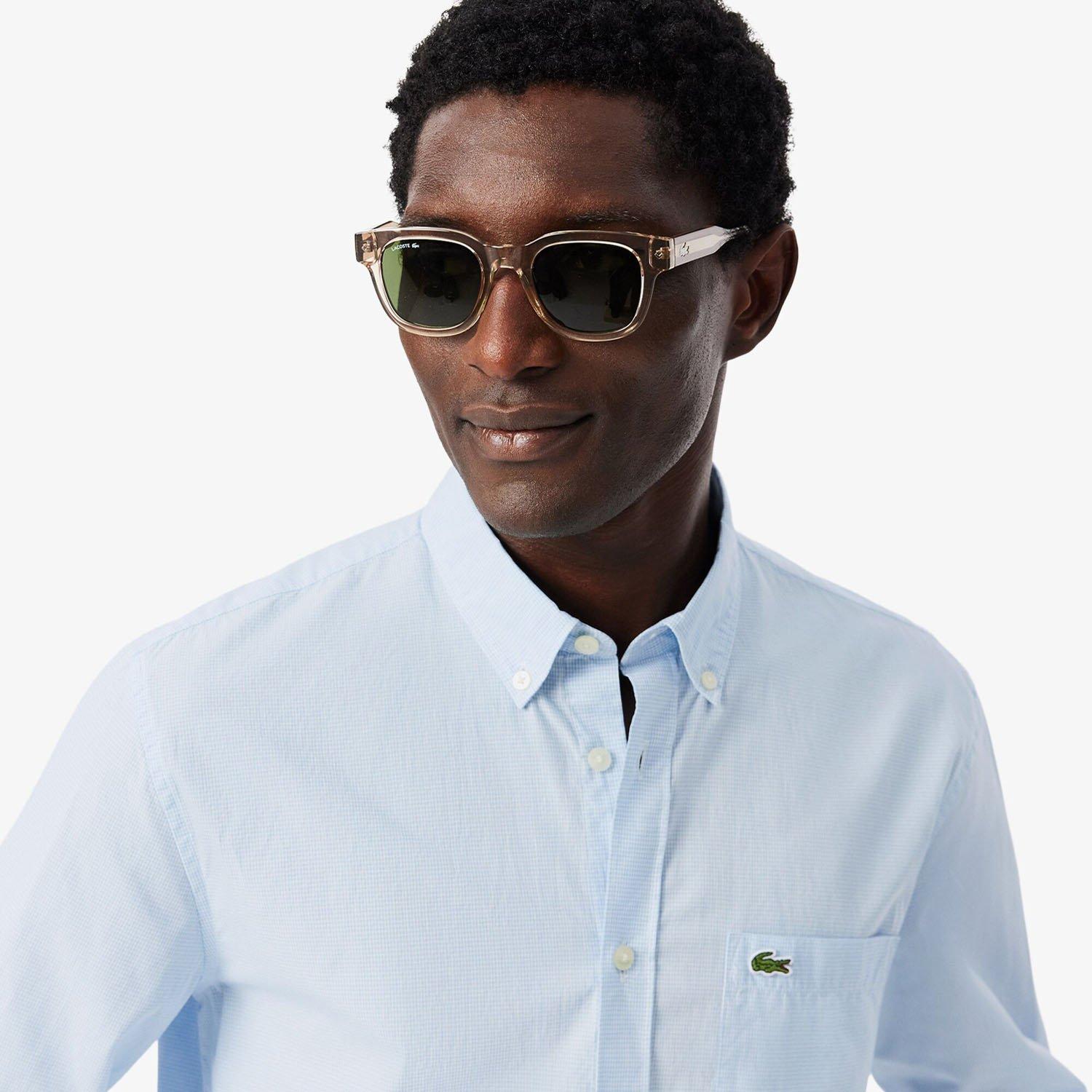 Wit/Overzicht - Lacoste - Lacoste Plain Shrt L Sn99 - 5