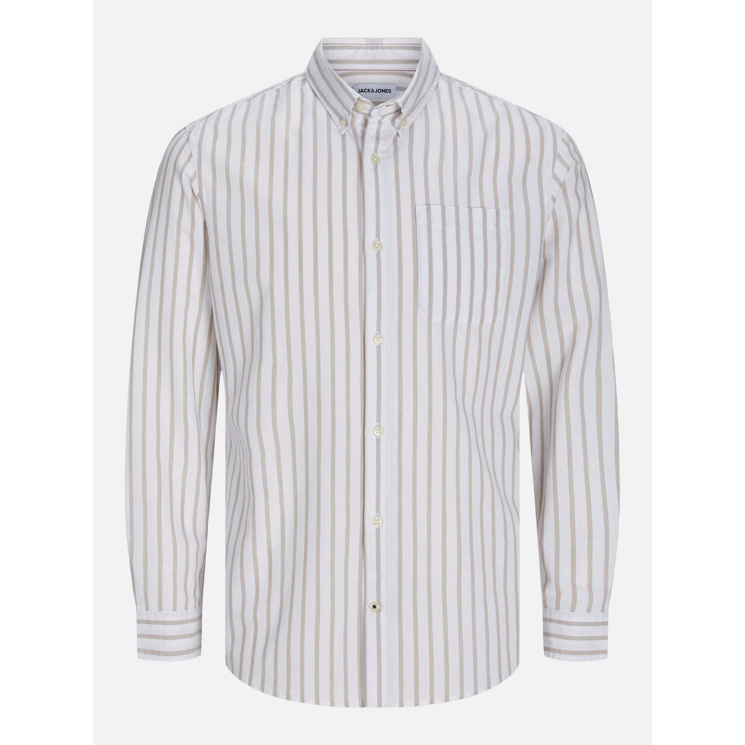 Jack And Jones Men's Jack + Oxford Shrt L Sn63 - Crockery - 2XL