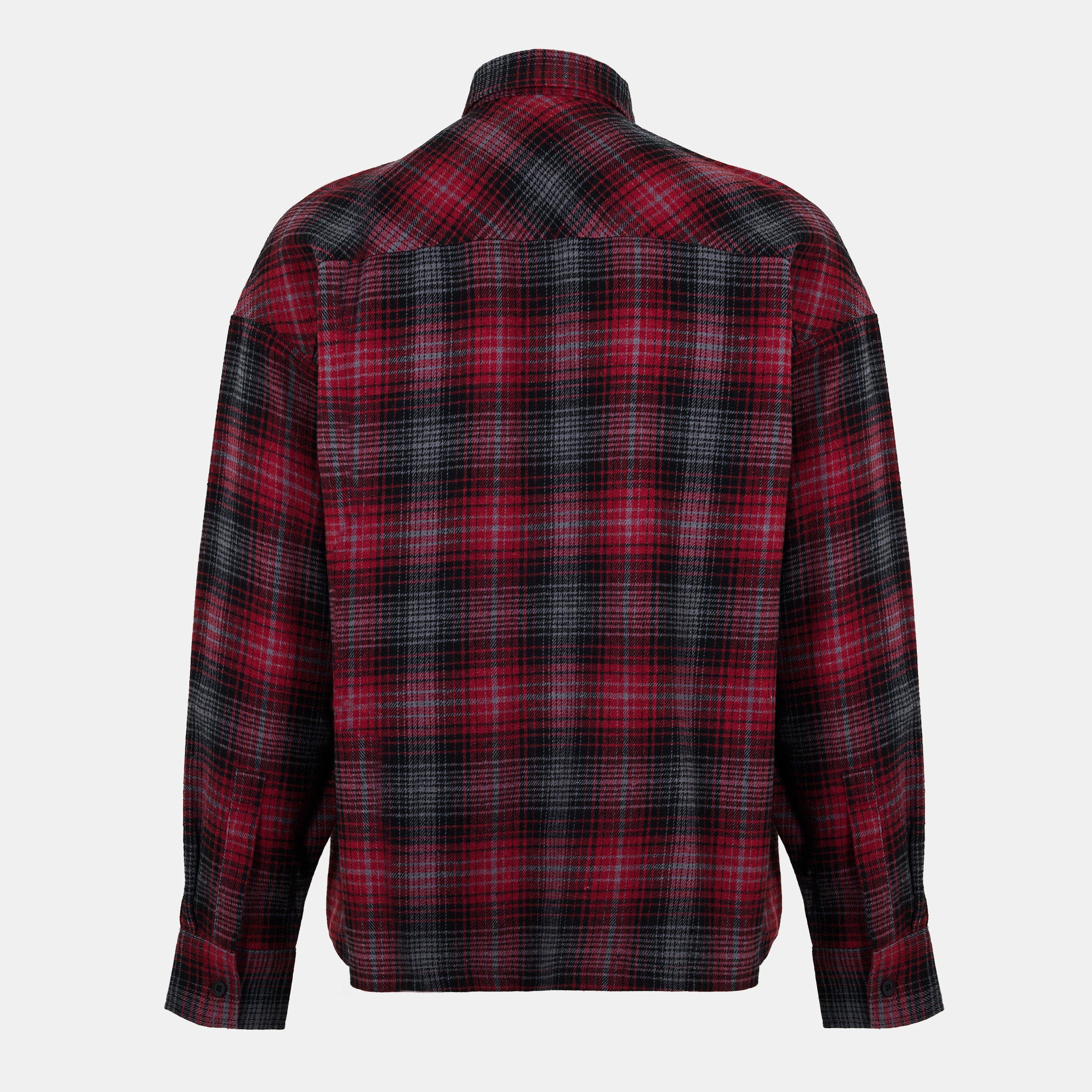 Red - Good For Nothing - Check Flannel Shirt Red - 2