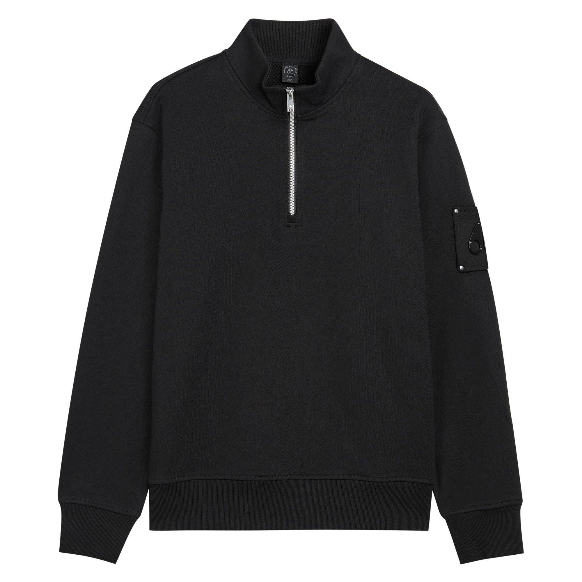 Black 292 - Moose Knuckles - MK SWEAT 1/4 ZIP HARTSFIELD