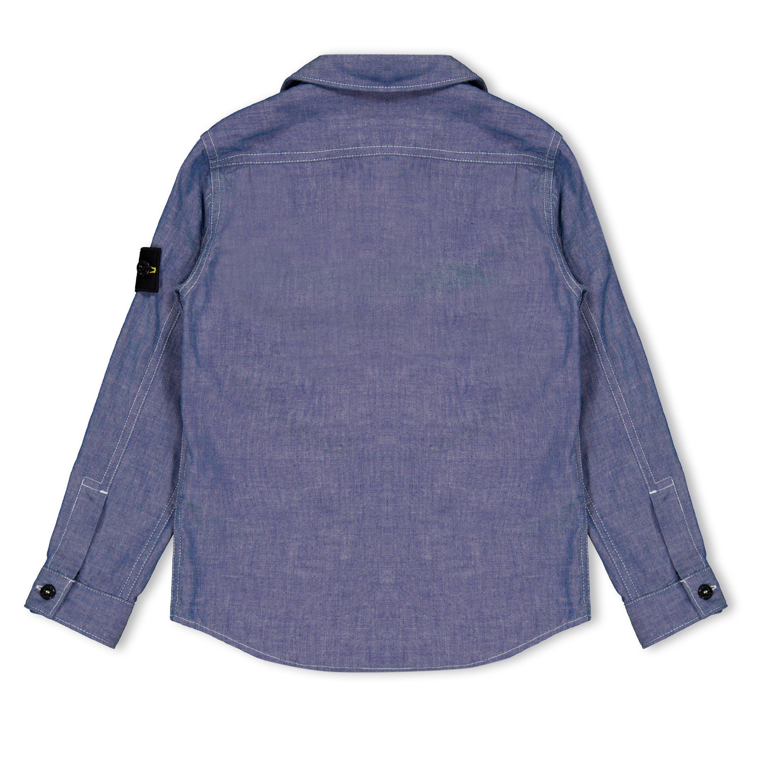 Blue V0040 - Stone Island - Stone Chambray Shirt Jn61 - 2