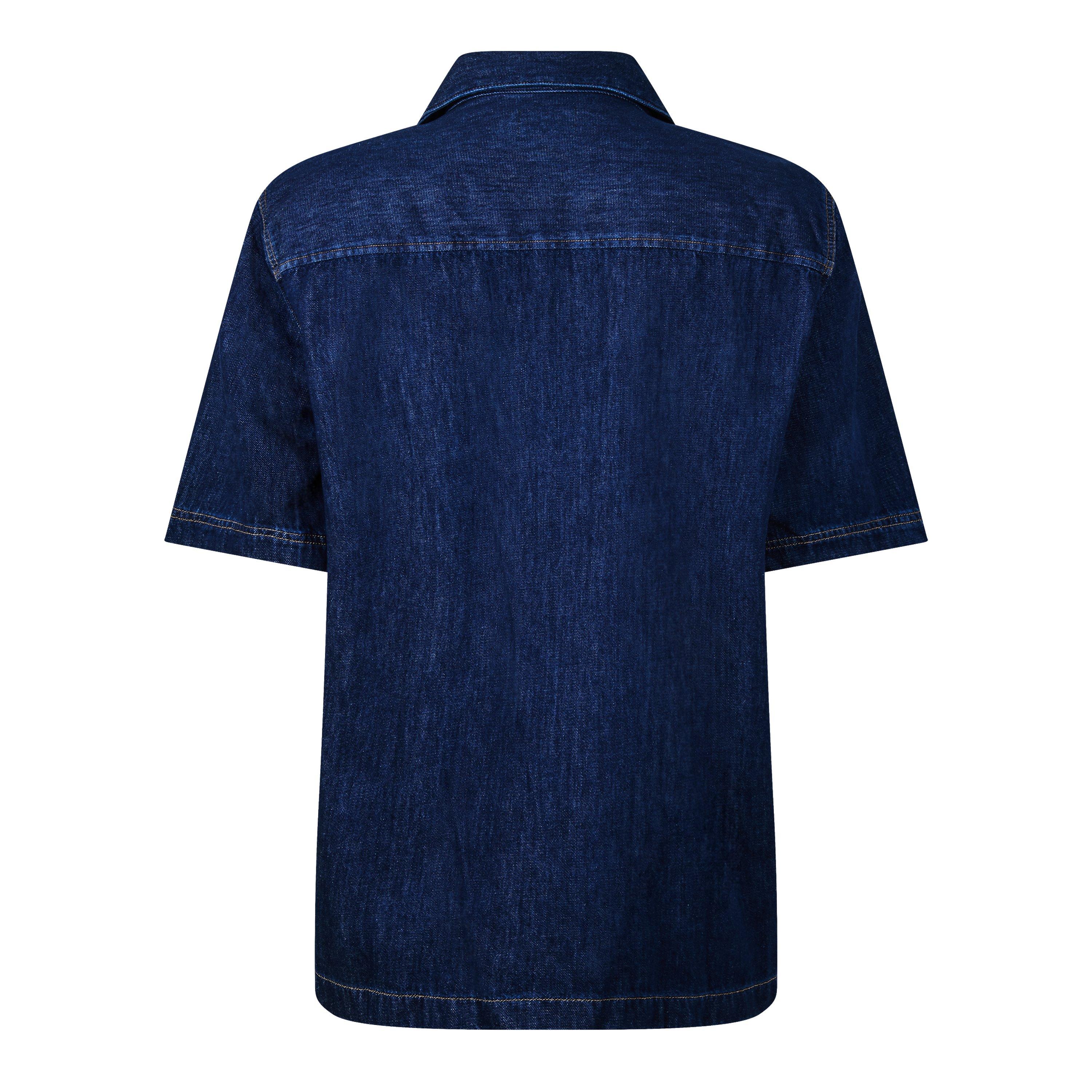 Blue Denim - Diesel - Diesel D-Paroshort Plain Shirt Mens - 2