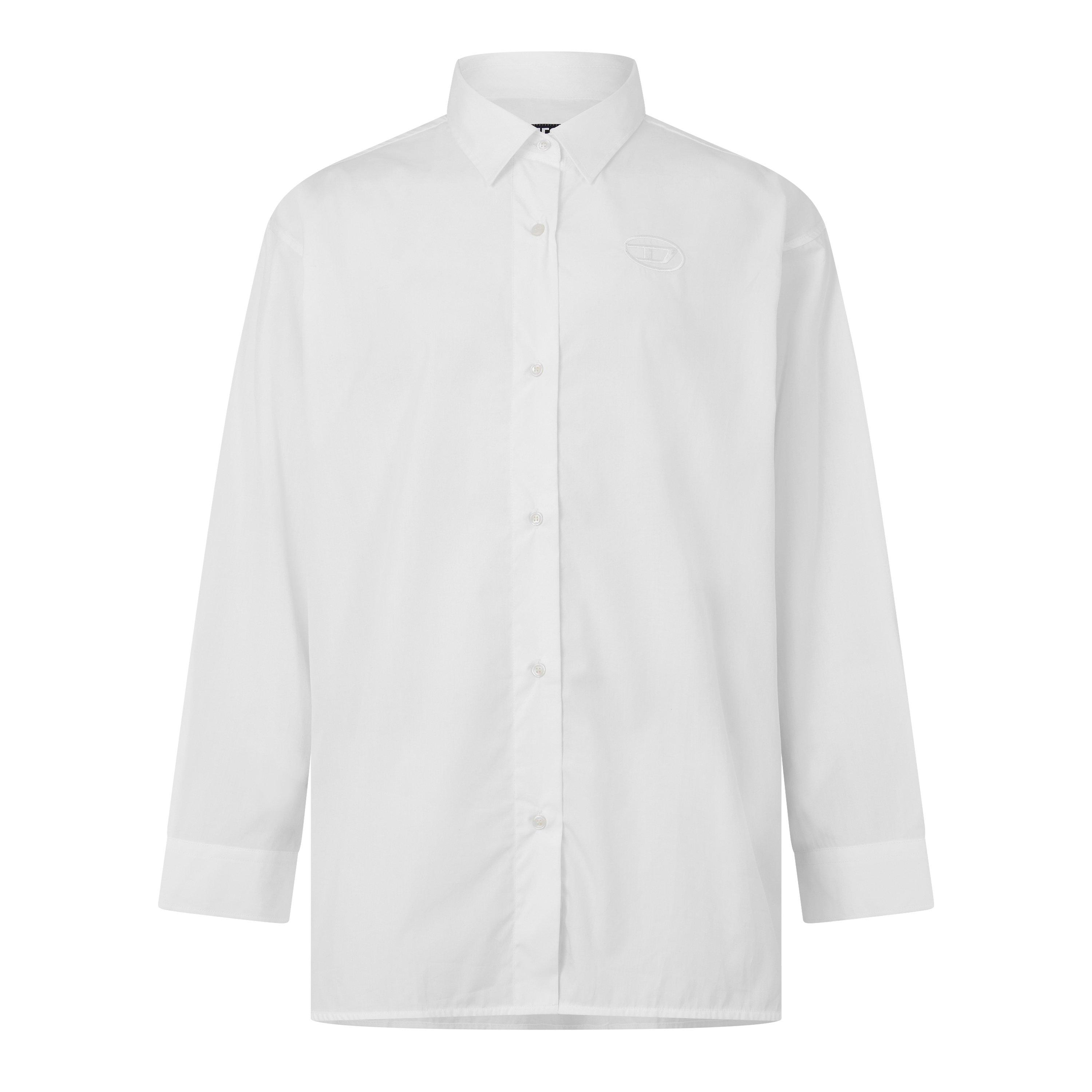 Bright White - Diesel - Men's C-Bruce-B Long Sleeve Plain Shirt - 1