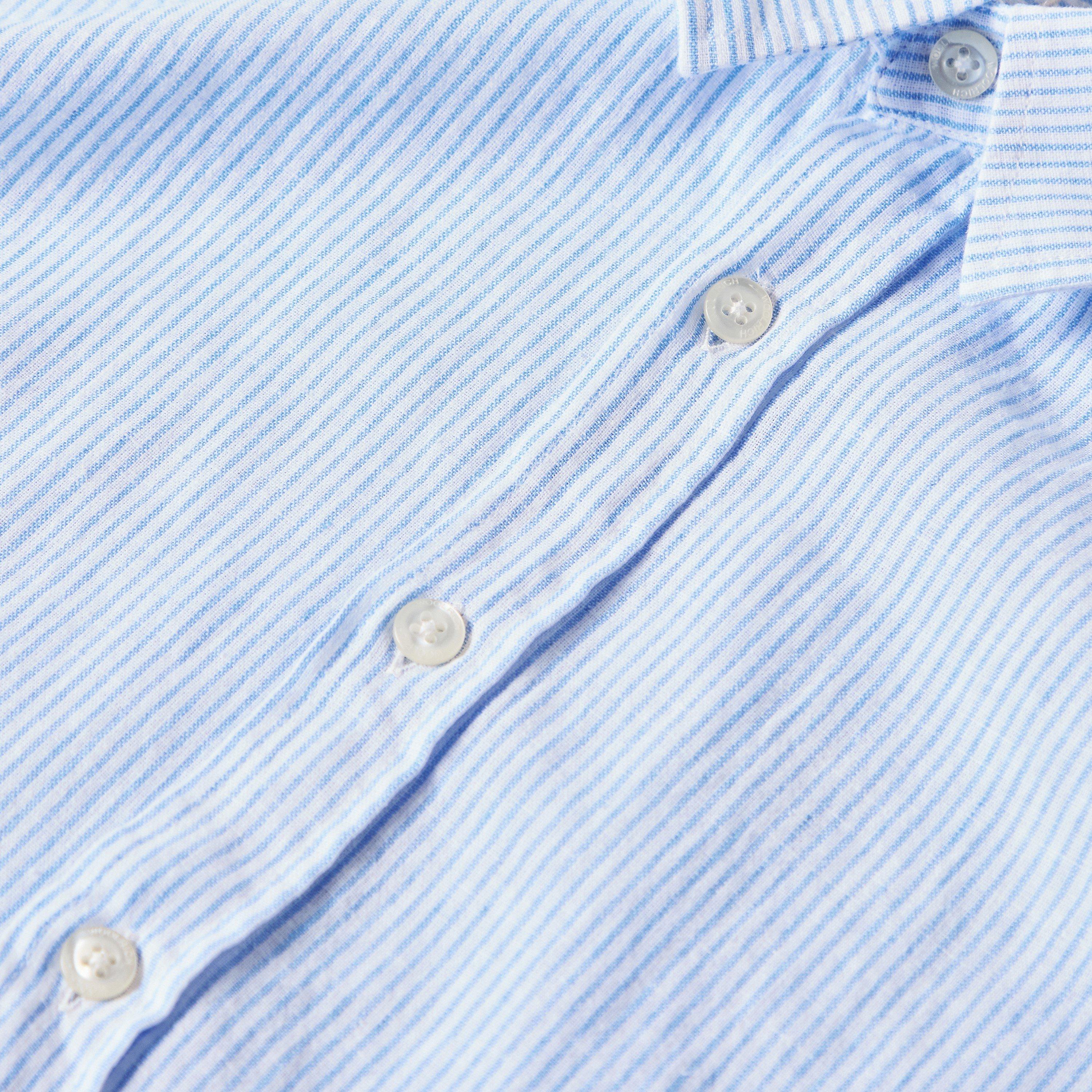 Light Blue - Woolrich - Wool Stripe Shirt Sn99 - 3