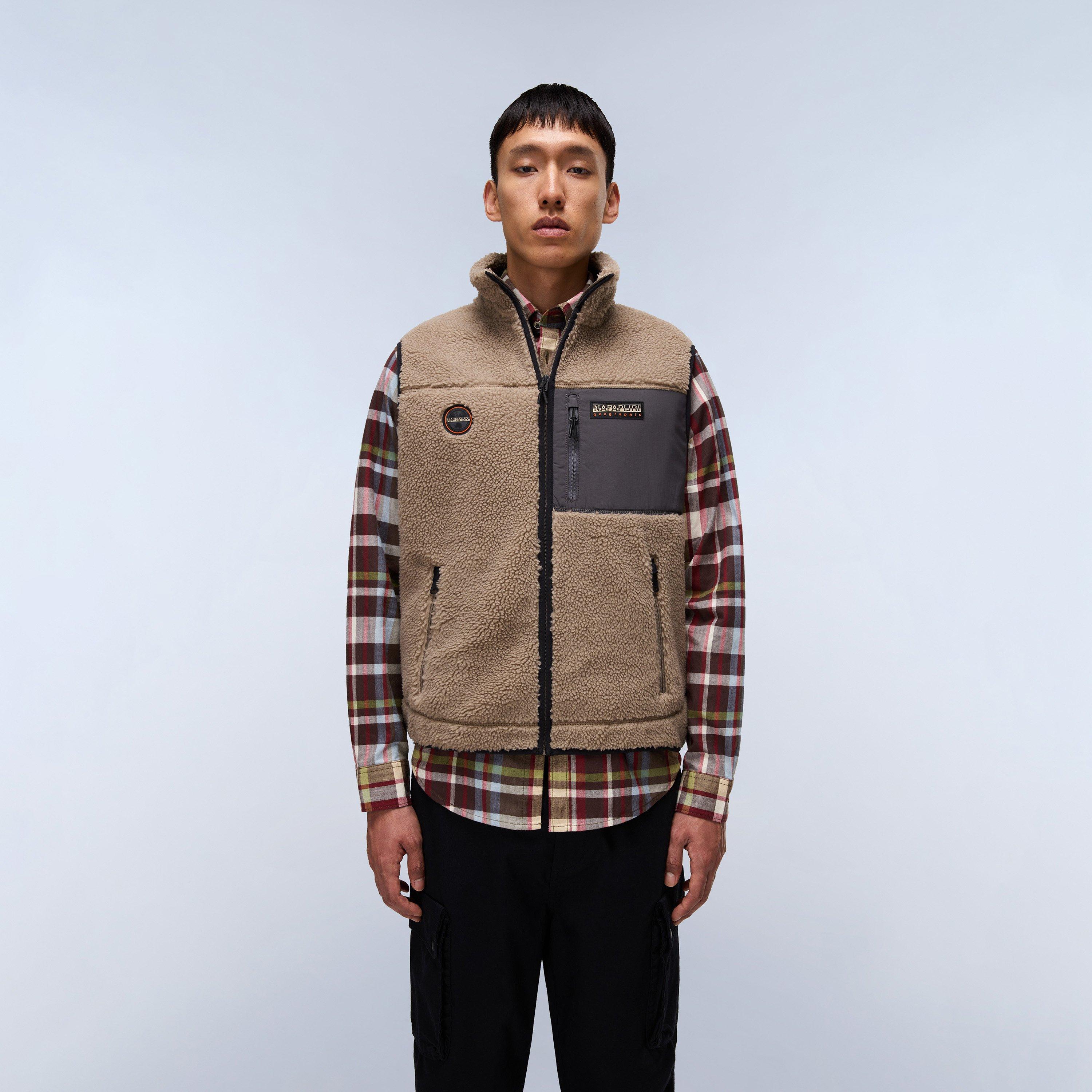 Beige/Green - Napapijri - Napa Yupik Vest Mens - 3
