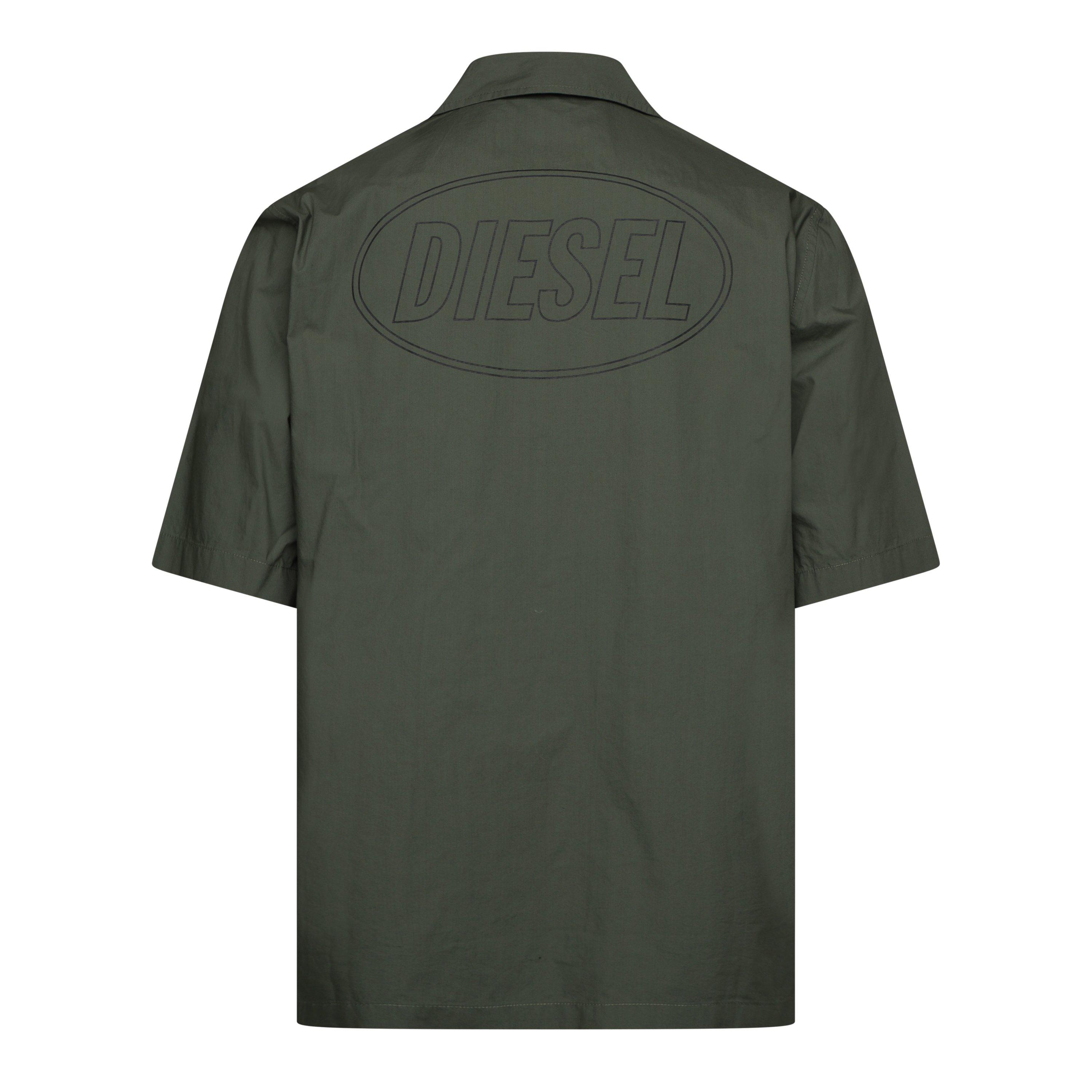 Thyme - Diesel - Men's S-Mac-B-Out Camicia Short Sleeve Plain Shirt - 2