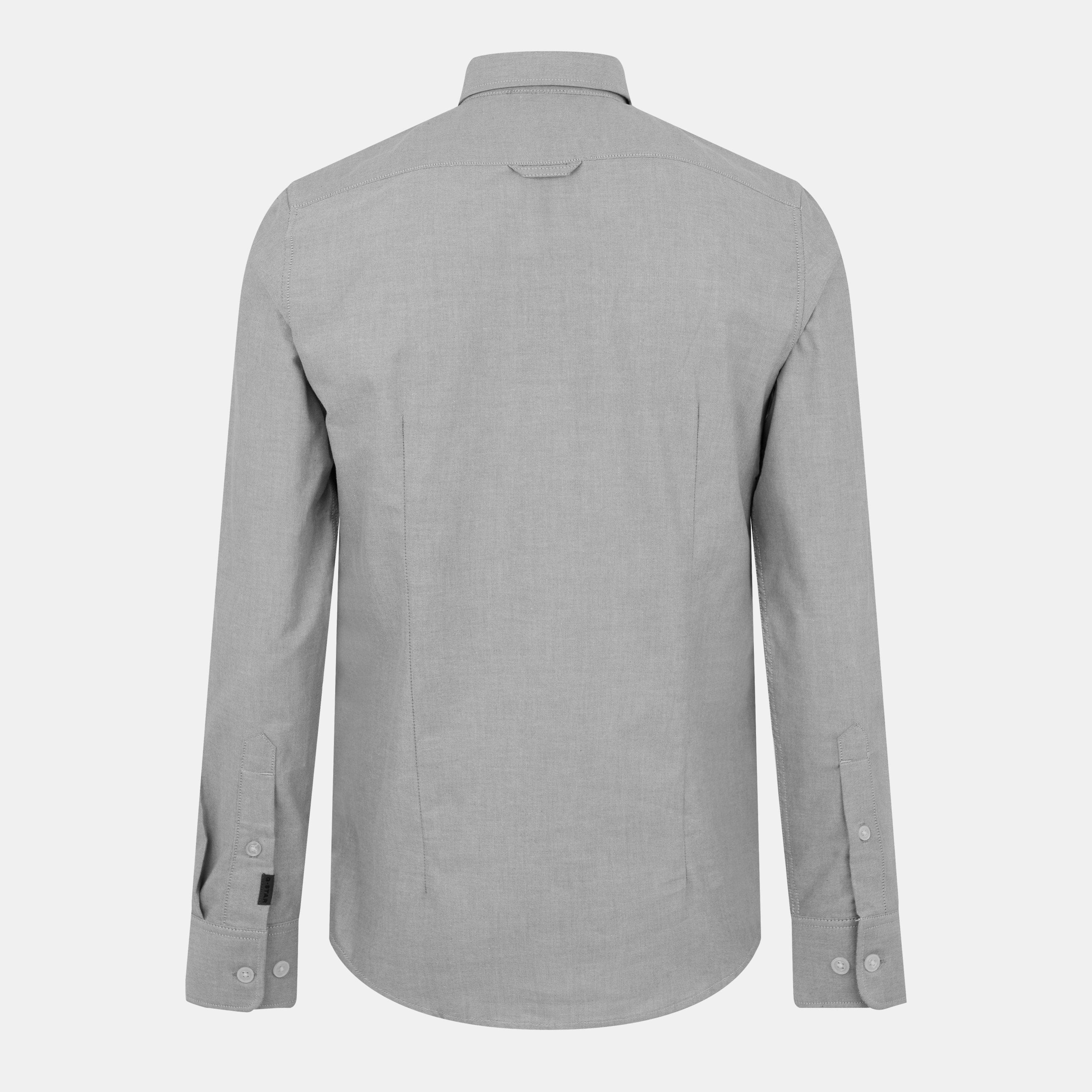 Gry/Blanc - G Star - Bristum 2.0 Slim Shirt - 2