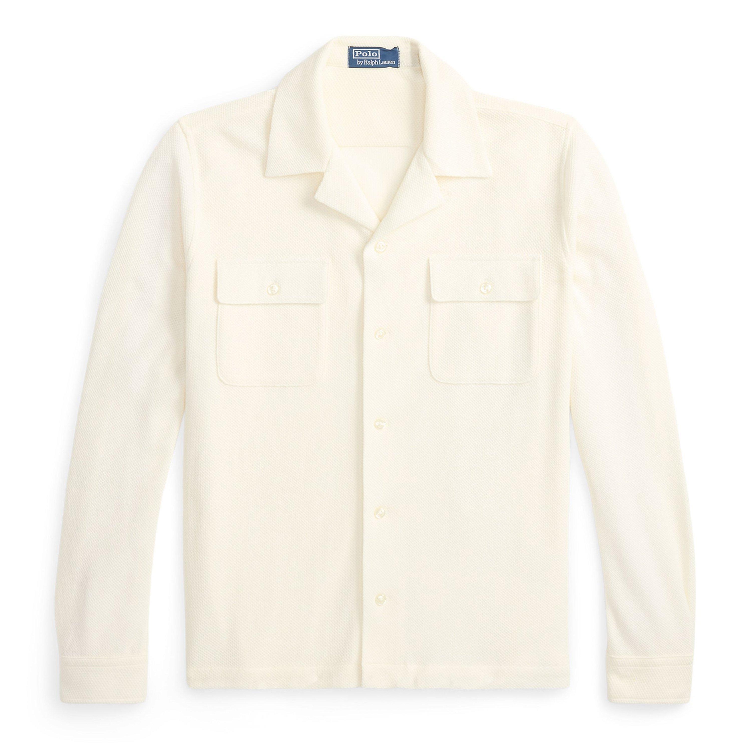 Polo Ralph Lauren Men's Long Sleeve Plain Shirt - Pale Cream - XL