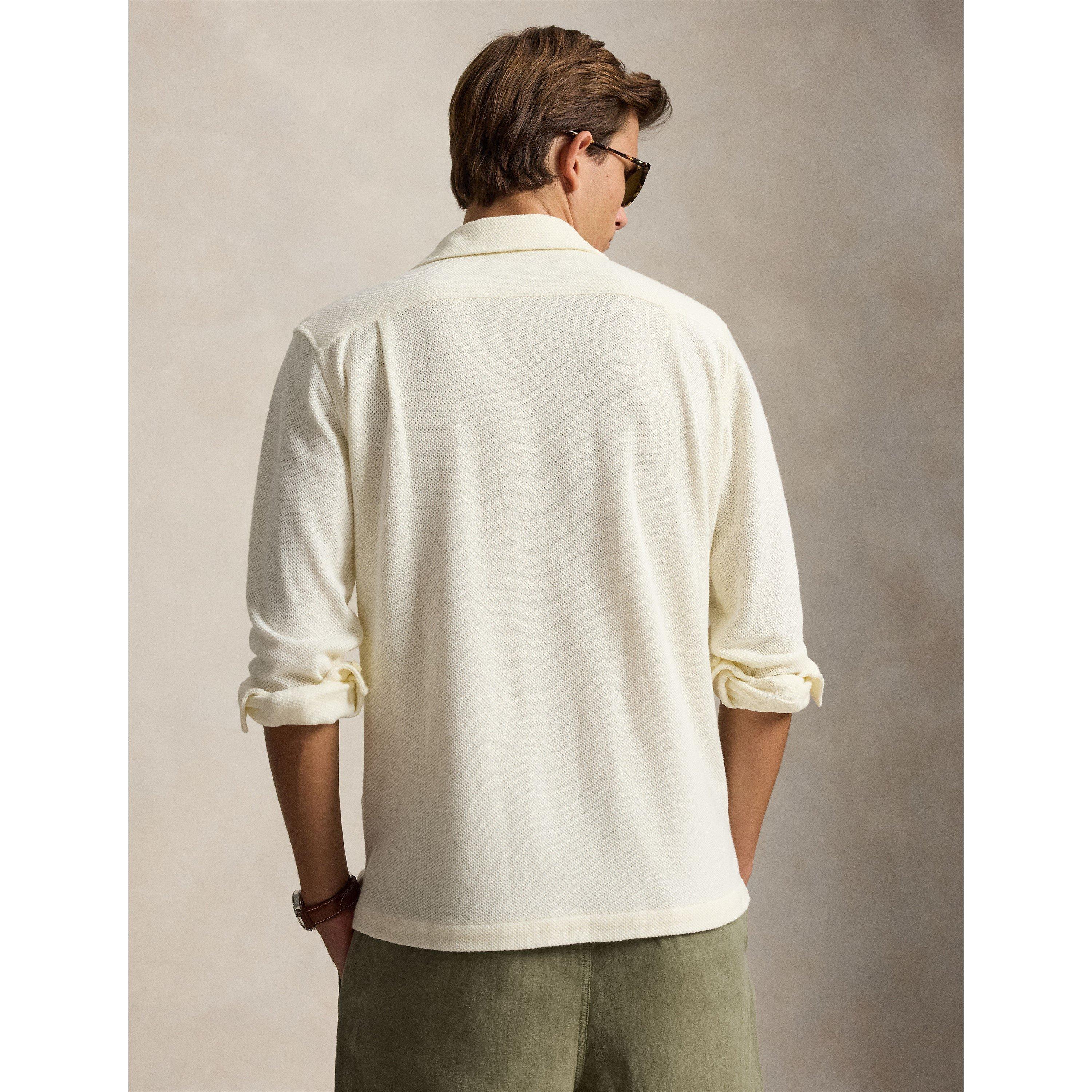 Pale Cream - Polo Ralph Lauren - Polo Hnycomb Shirt Sn62 - 4