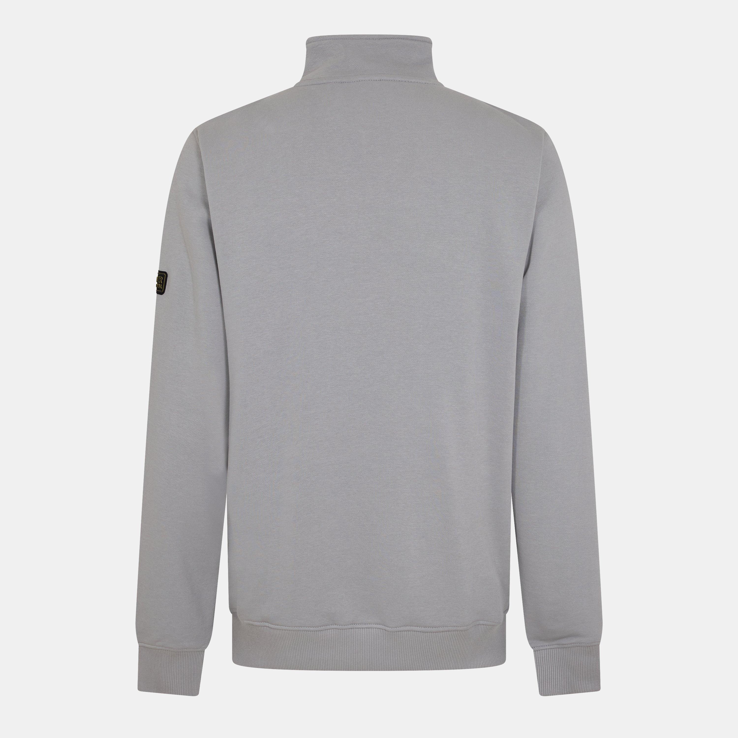 Ultimate Grey - Barbour - Barbour Outline Half-Zip Sweatshirt - 2