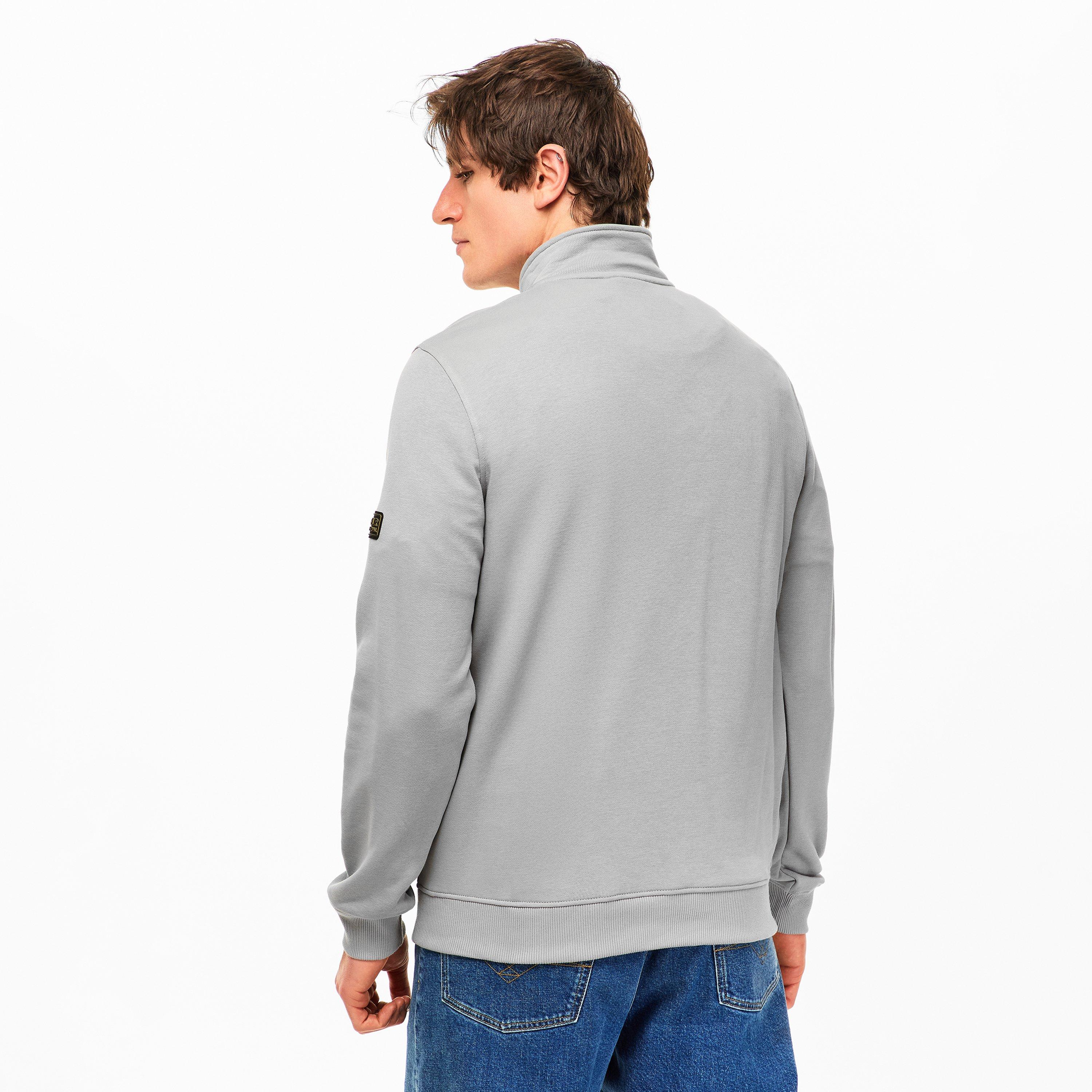 Ultimate Grey - Barbour - Men's B.intl Outline 1/4 Zip Fleece - 4