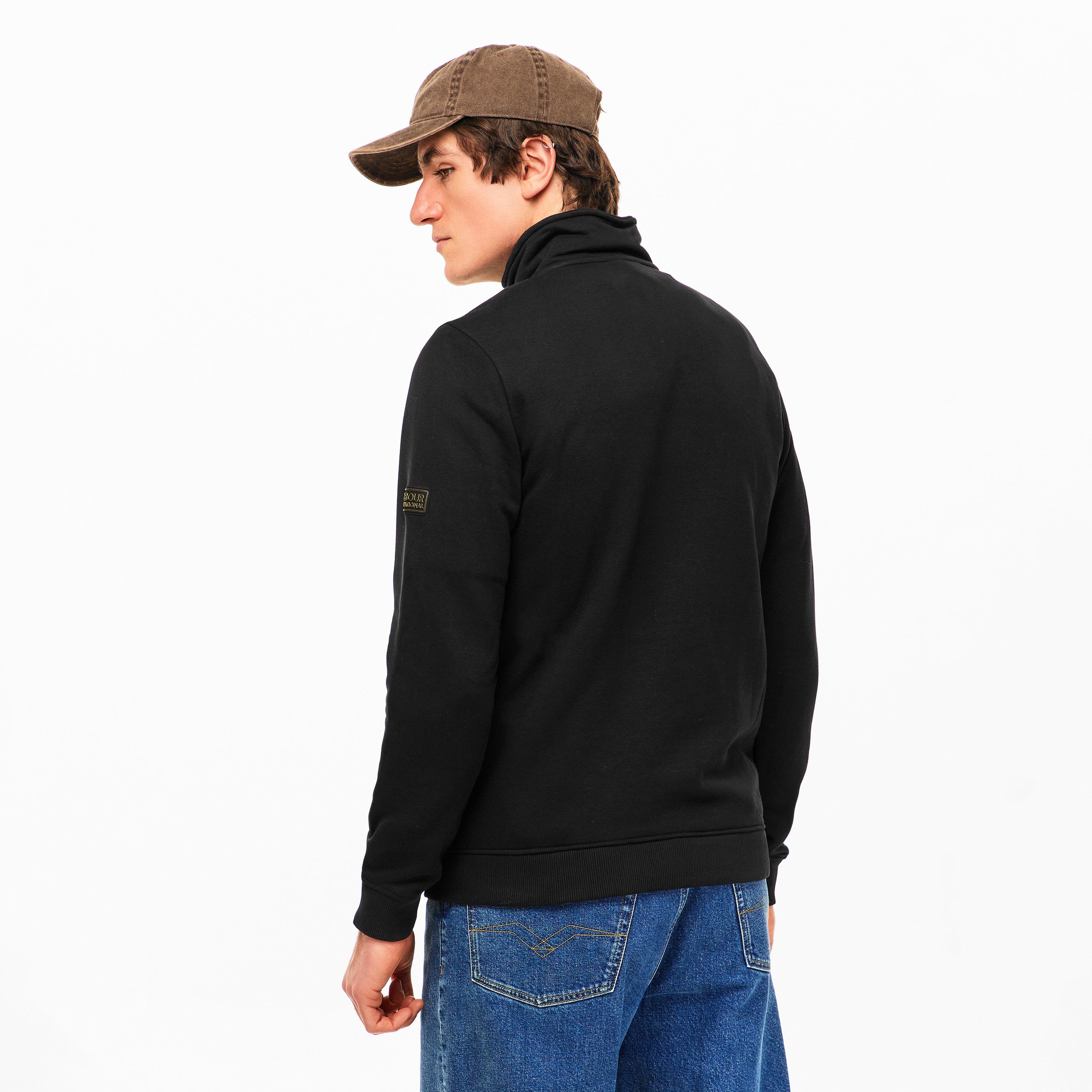 Black - Barbour - Outline Half-Zip Sweatshirt - 4