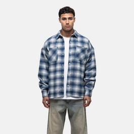 Good For Nothing Ombre Check Heavy Overshirt