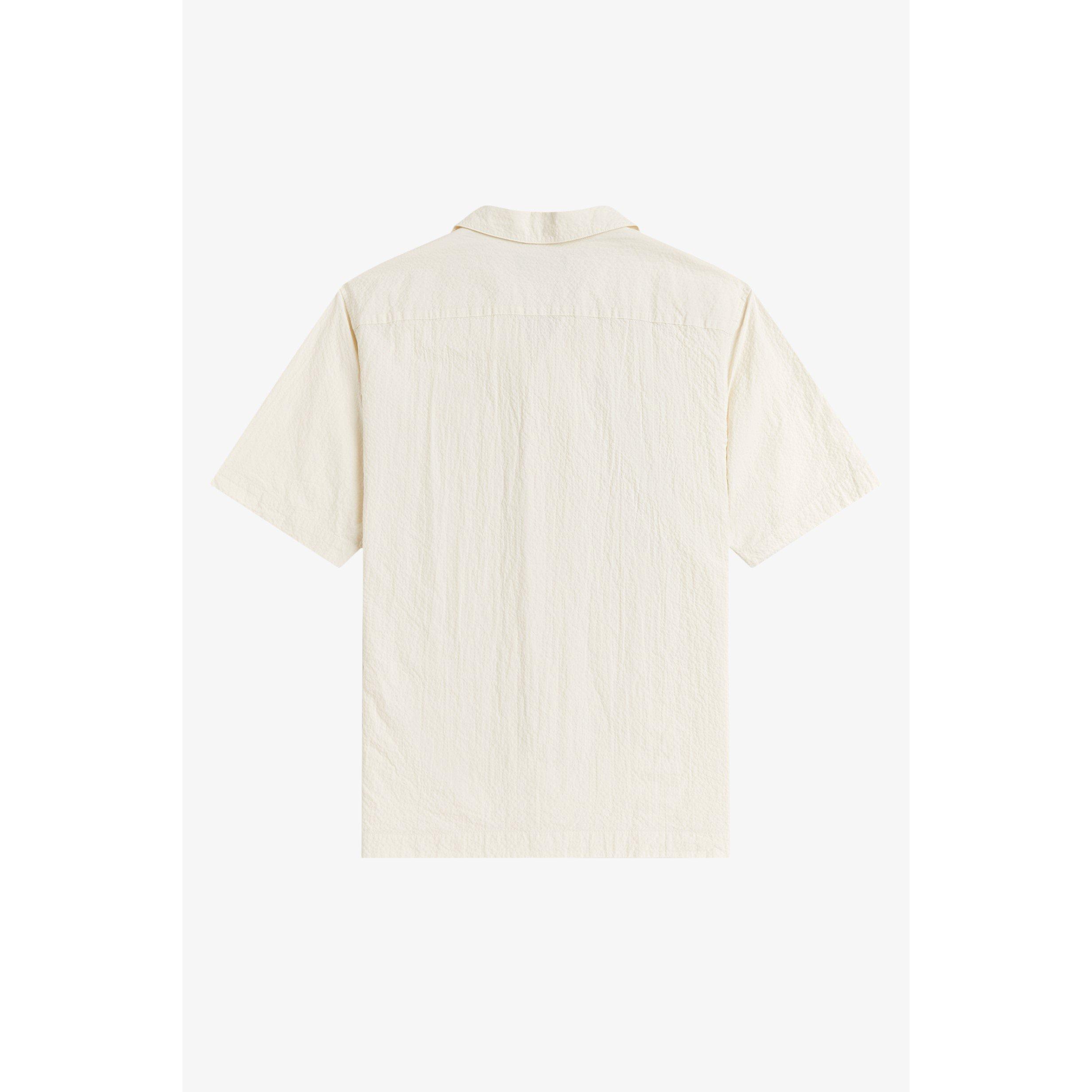 Ecru 560 - Fred Perry - Men's Short Sleeve Plain Shirt - 2