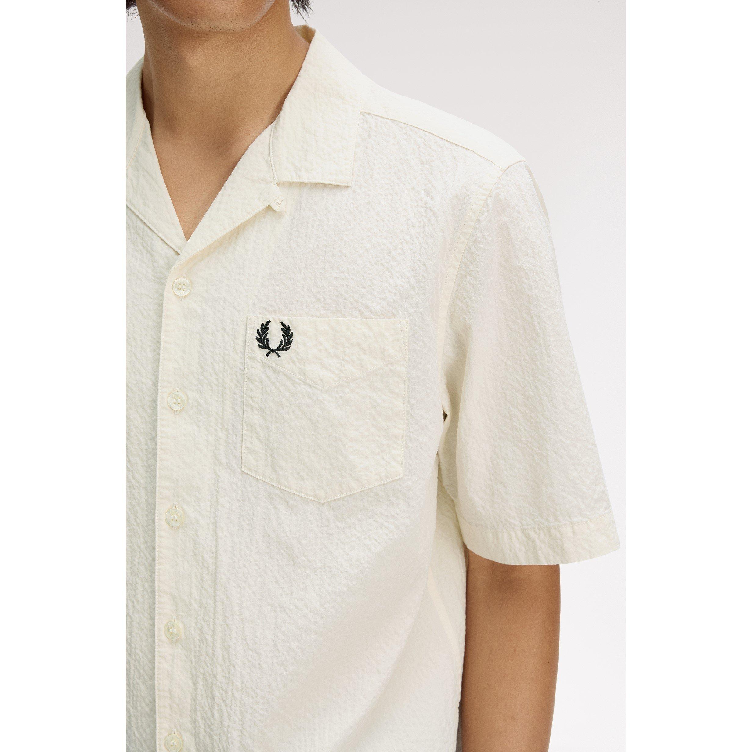 Ecru 560 - Fred Perry - Men's Short Sleeve Plain Shirt - 5